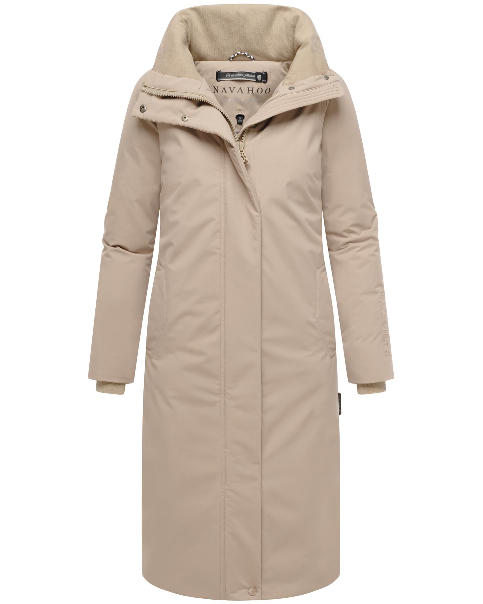 Navahoo Wintermantel »Traumblüte 14«, Warmer Parka mit Stehkragen