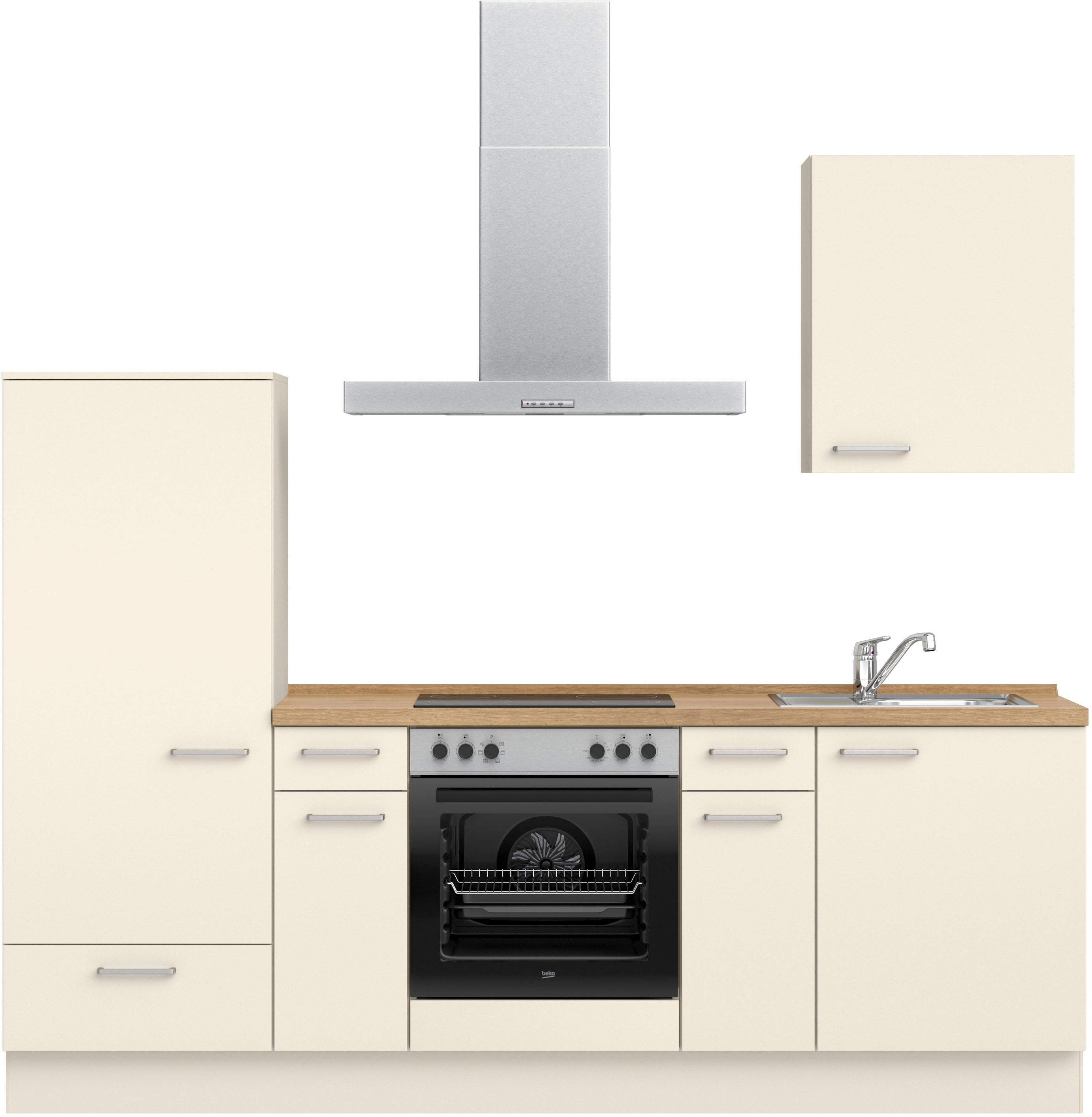 nobilia ""Touch I", NEU: individuell anpassbar mit gratis Profi-Beratung" vormontiert, Breite 240 cm, Ausrichtung wählbar, wahlw. mit E-Geräten