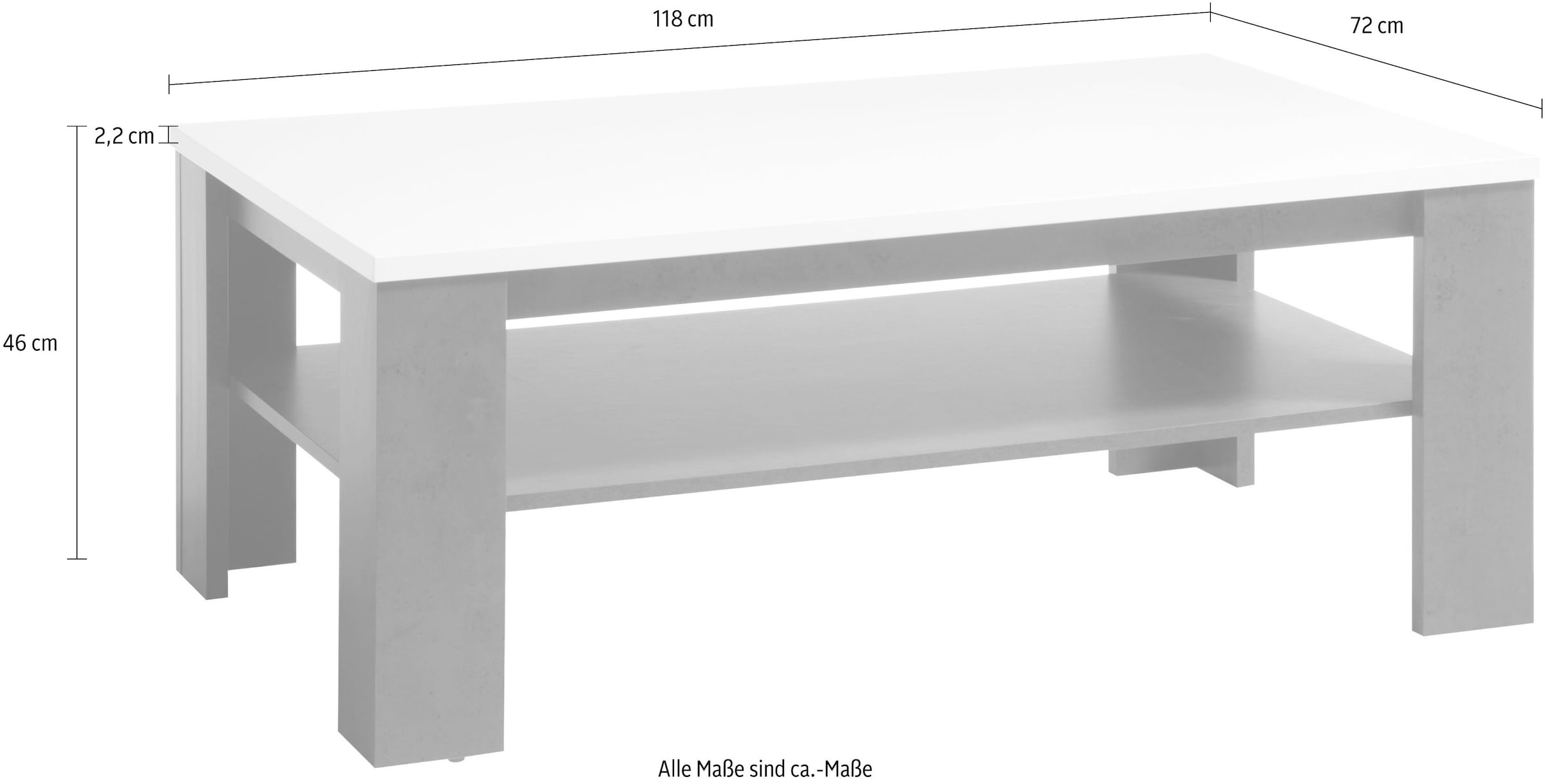 INOSIGN Couchtisch »Etero«, Breite ca. 118 cm