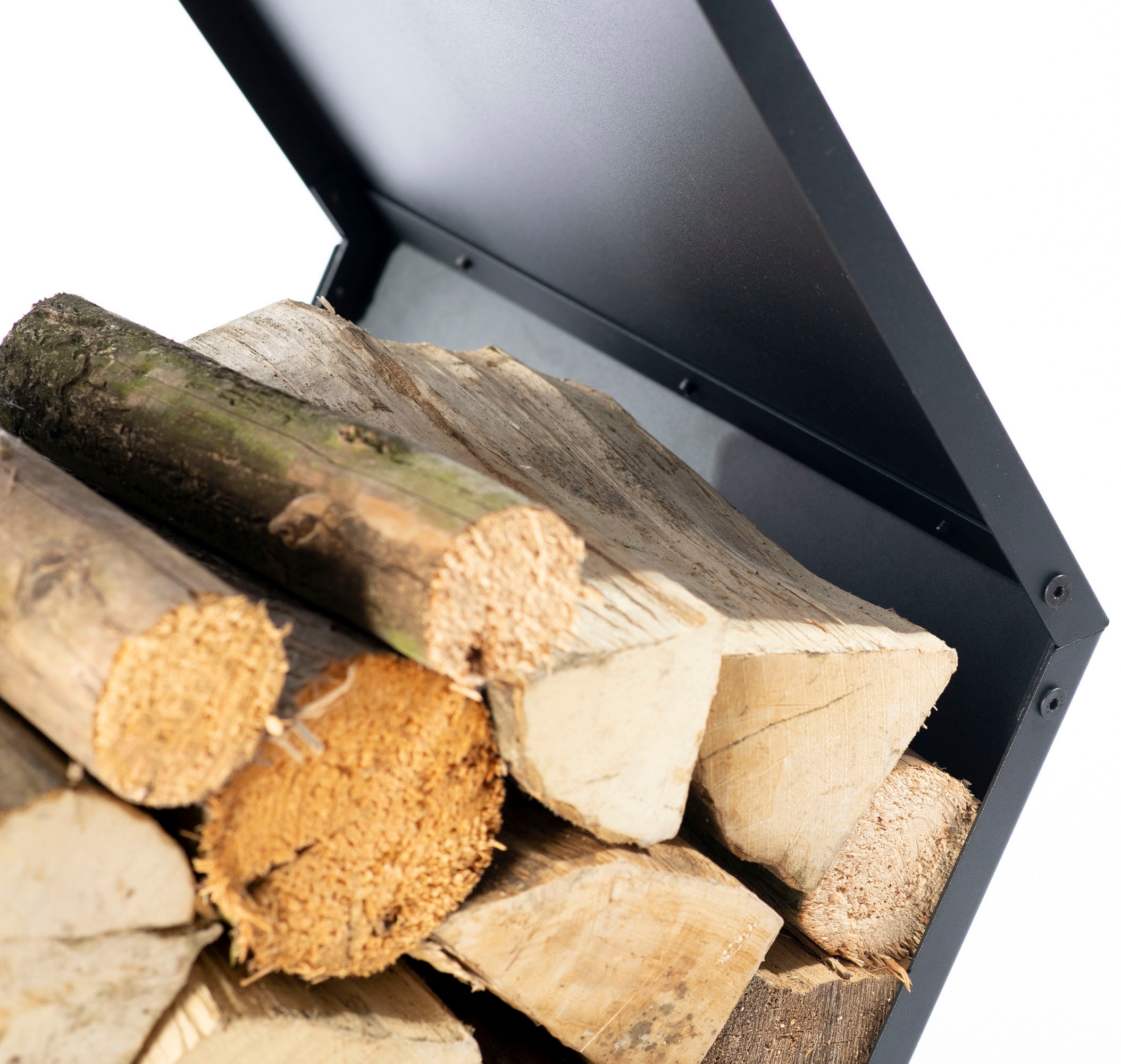 WESTMANN Kaminholzregal »Biene«, schwarz, BxTxH: 88x44,5x76,5cm