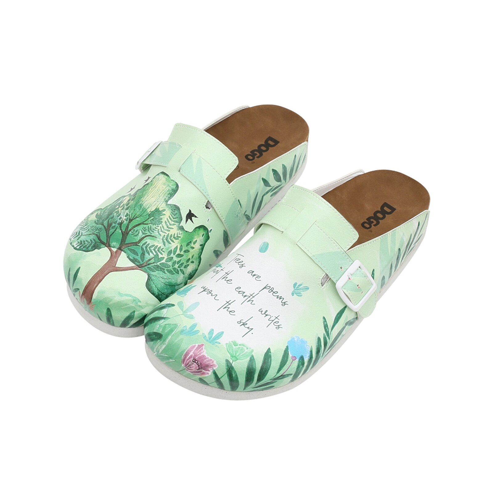 DOGO Hausschuh "Comfie Trees Are Poems Damen Hausschuhe / Female", Vegan günstig online kaufen