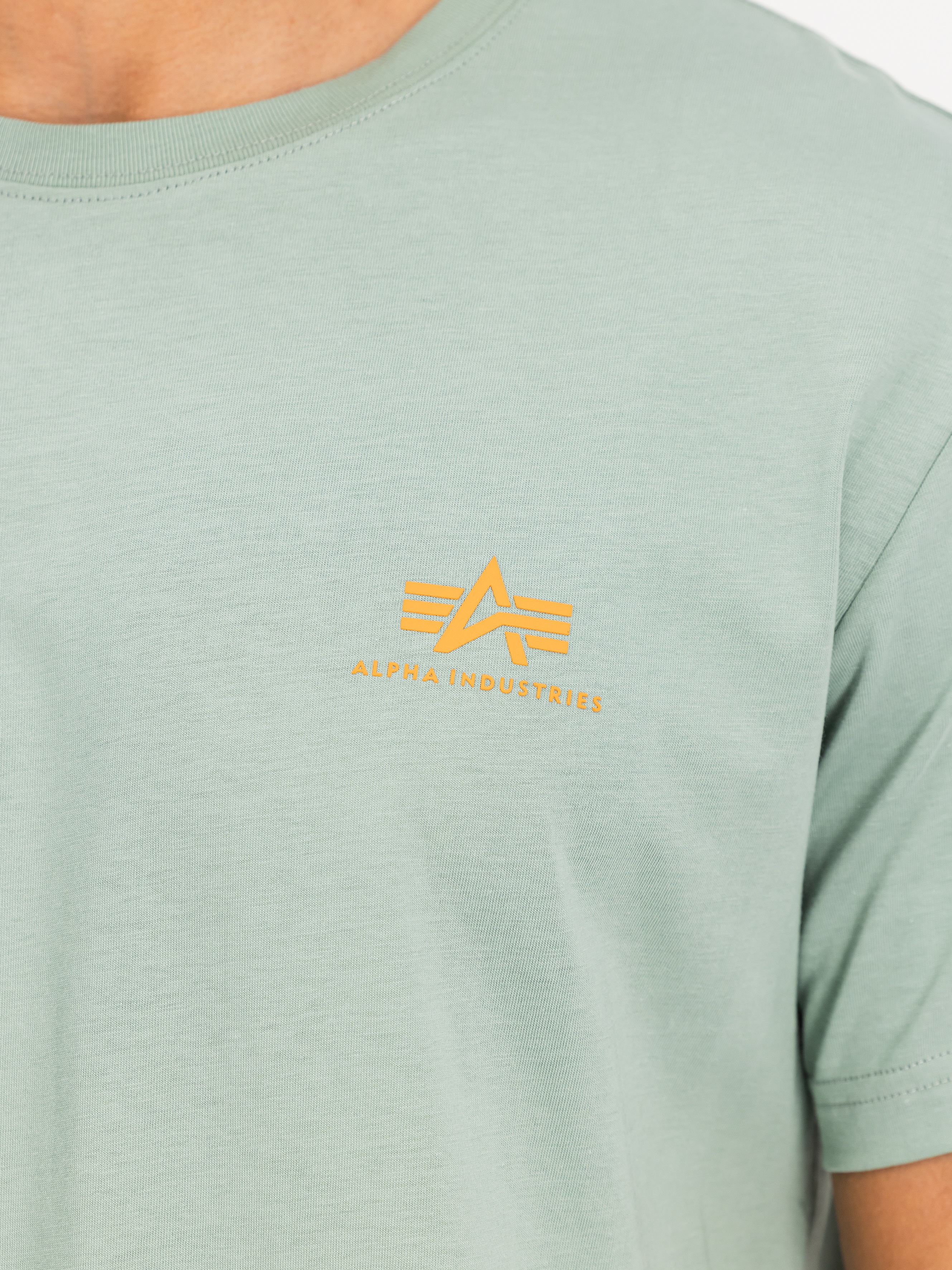 Thumbnail - Alpha Industries Rundhalsshirt "BASIC T SMALL LOGO" Baumwolle, regular fit