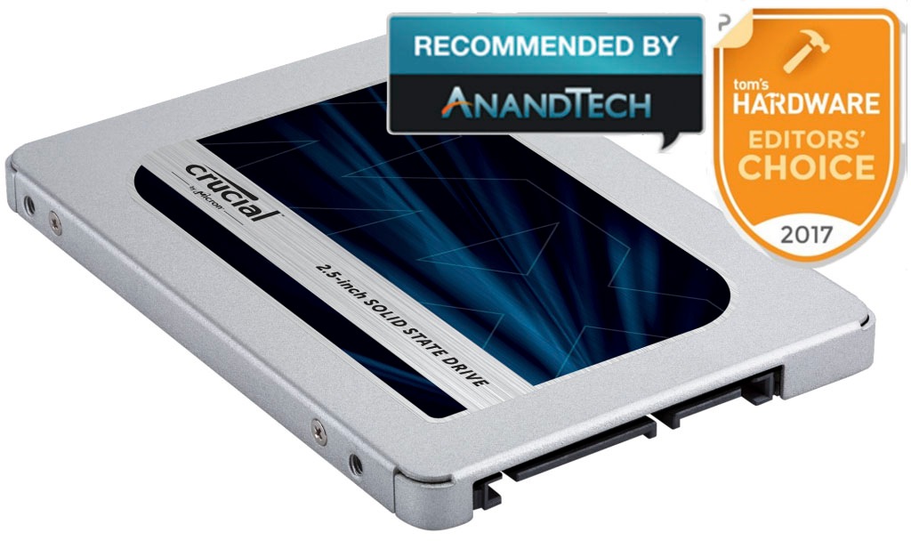 Crucial interne SSD »MX500 500GB SSD«, 2,5 Zoll, Anschluss SATA, 3D NAND SATA