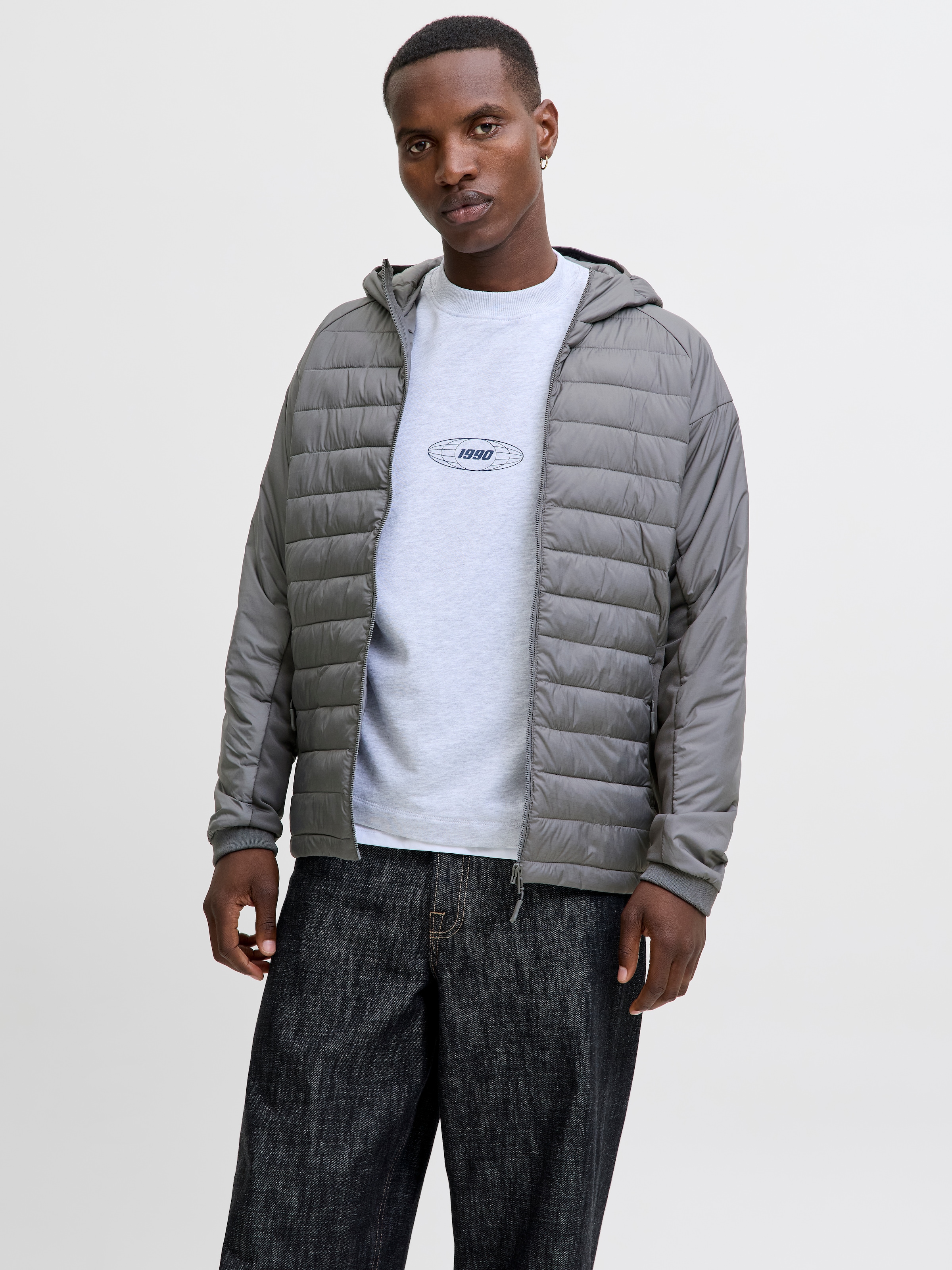 Jack & Jones Steppjacke "JJESTATE HYBRID JACKET NOOS", mit Kapuze, mit Kapu günstig online kaufen