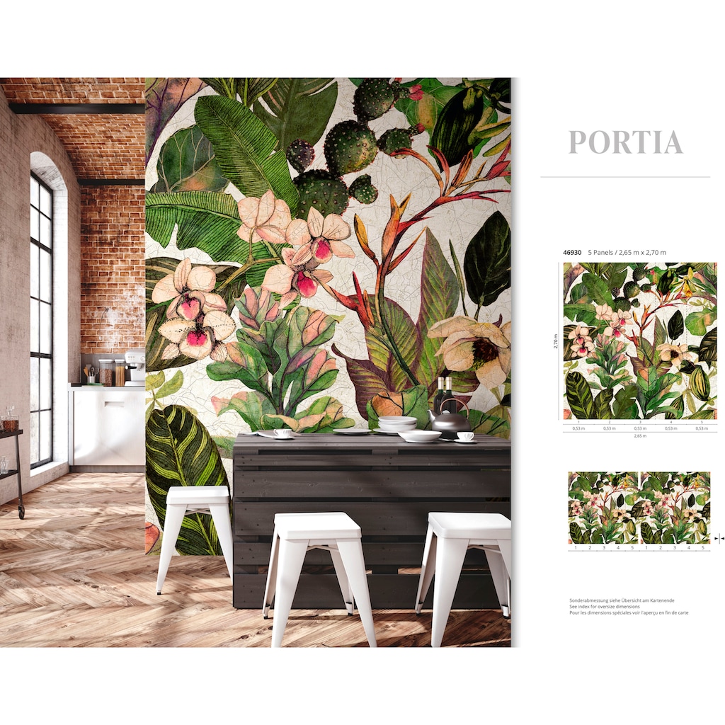 Marburg Fototapete »Portia«, matt, moderne Vliestapete für Wohnzimmer Schlafzimmer Küche