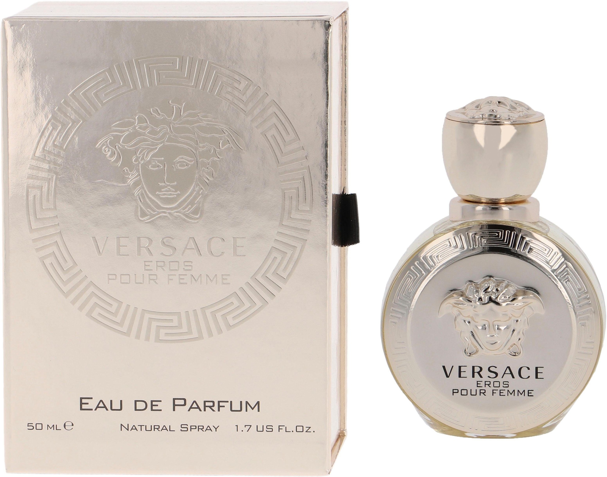 Versace Eau de Parfum »Eros pour Femme«, Fruchtiger Damenduft mit Mandarine, Himbeere, Jasmin und Patchouli.