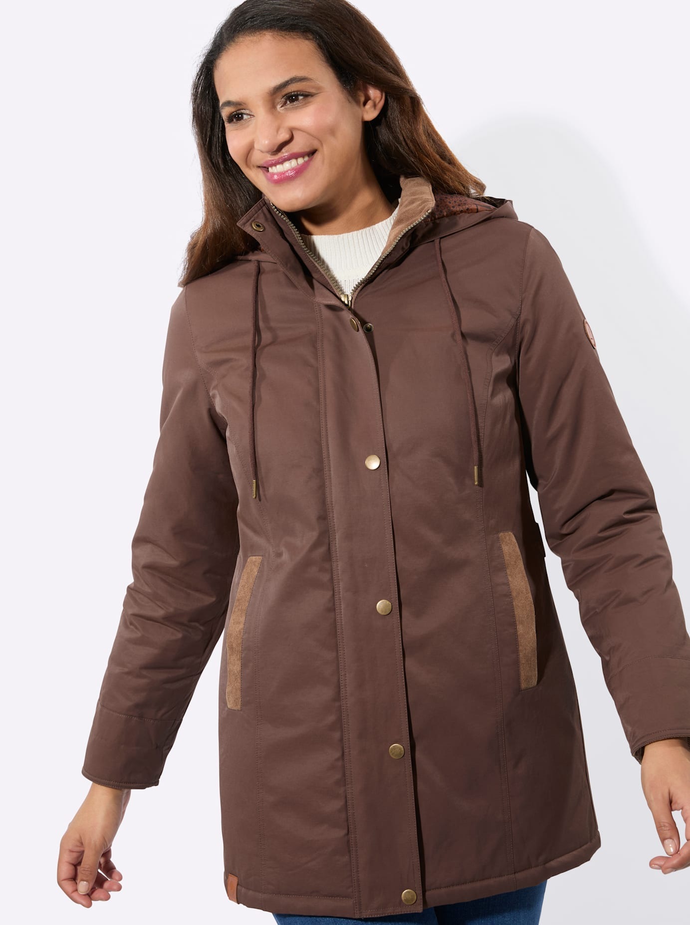 Casual Looks Canvasjacke mit Kapuze