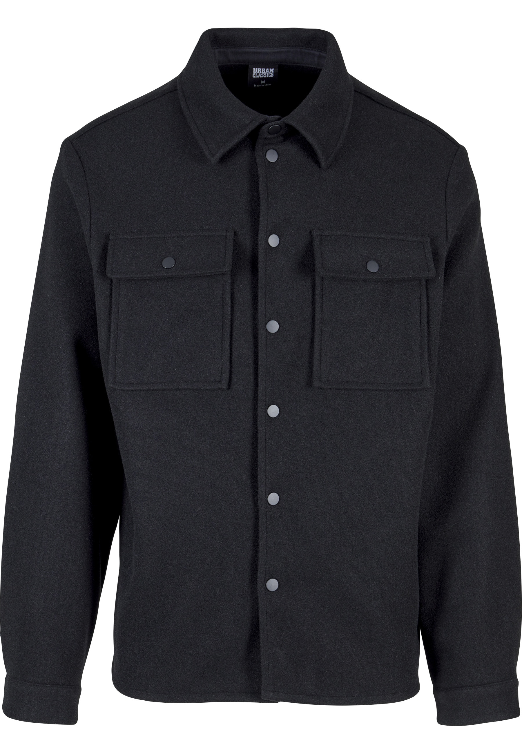 URBAN CLASSICS Langarmhemd "Urban Classics Herren Plain Overshirt" 1 günstig online kaufen