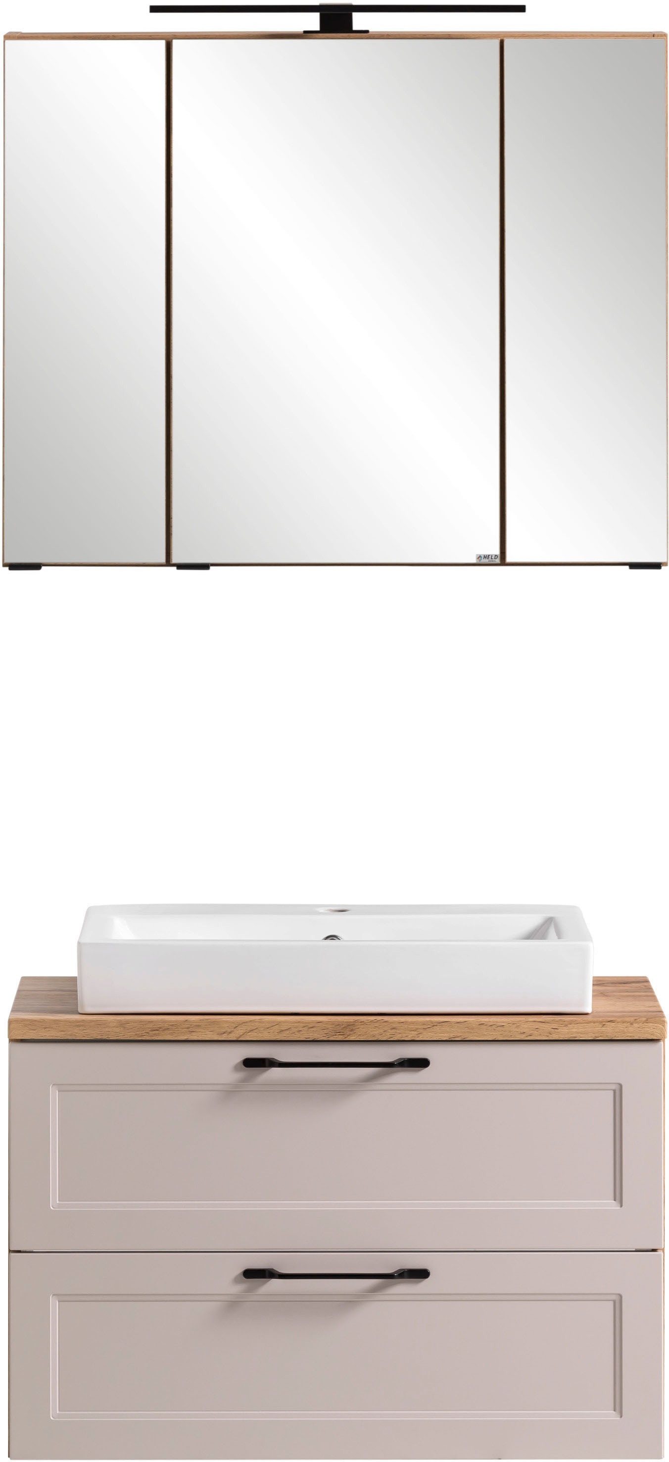 welltime Badmöbel-Set "Lana" Komplett-Set, 2 Stk. tlg. Badezimmer-Set, 2-te günstig online kaufen