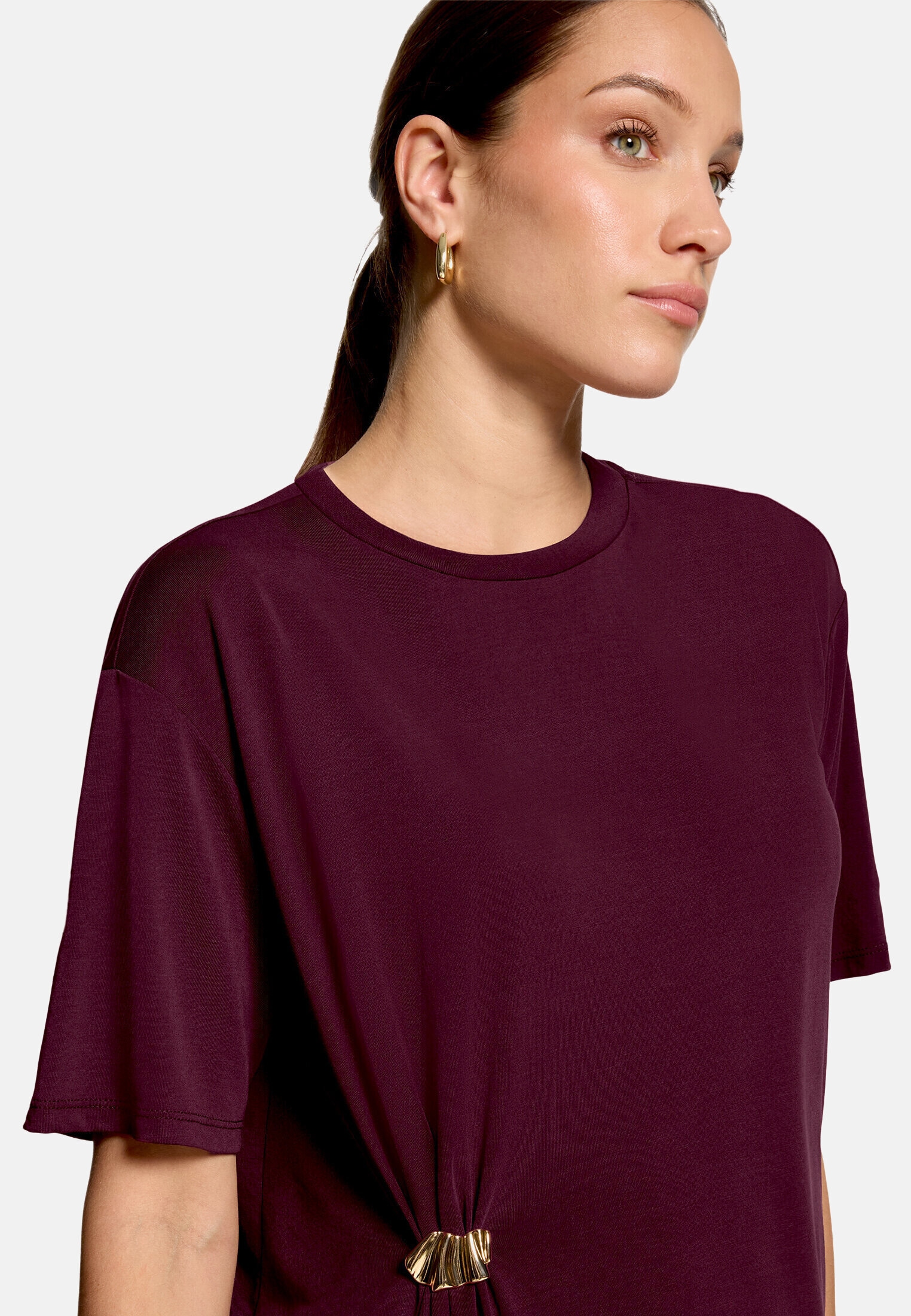 Zero Kurzarmshirt »Damen mit Schnalle« 1 Brosche