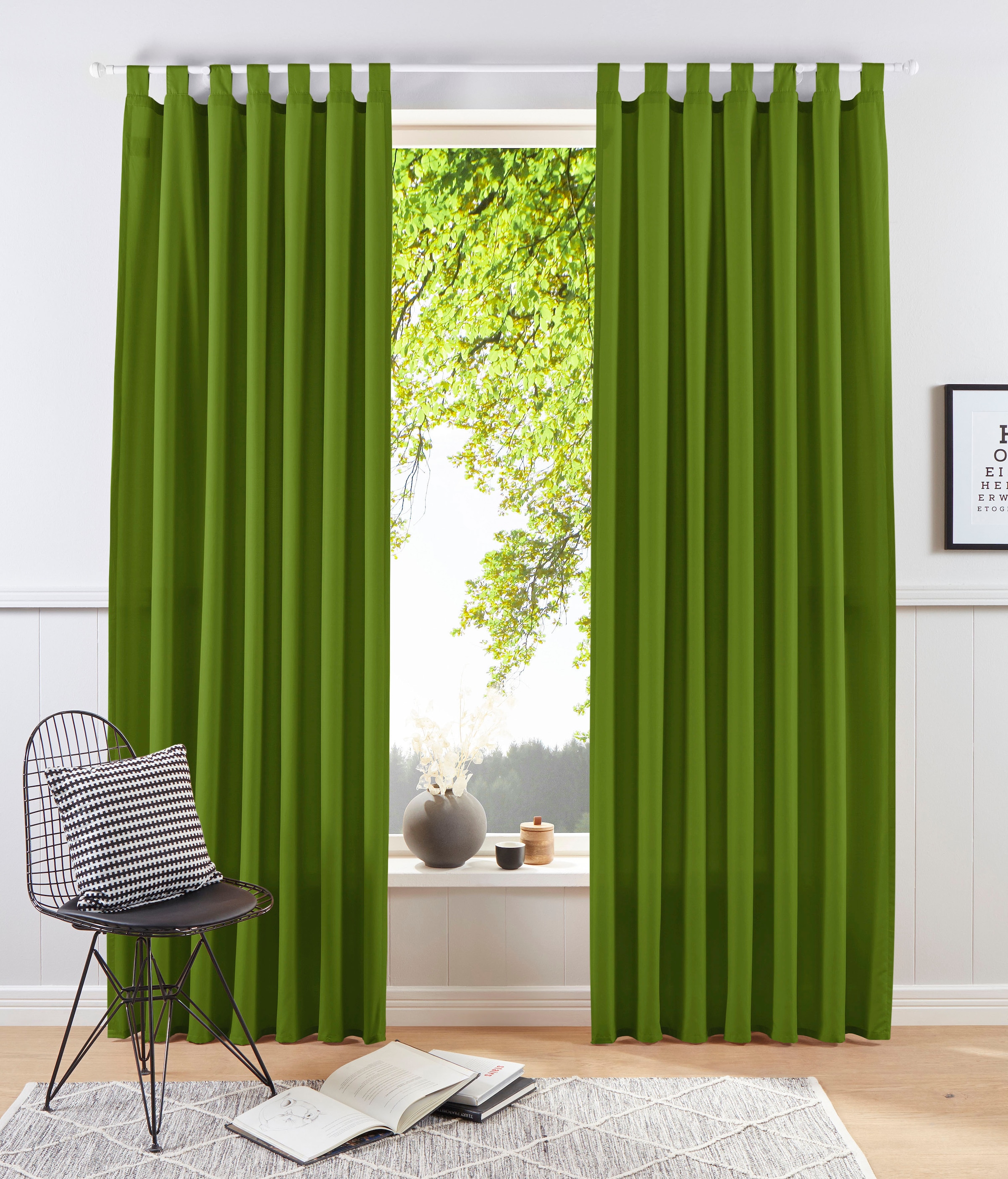 OTTO home Vorhang "Raja" Schlaufen 2 Stk. tlg. 2er-Set, Bestseller, einfarb günstig online kaufen