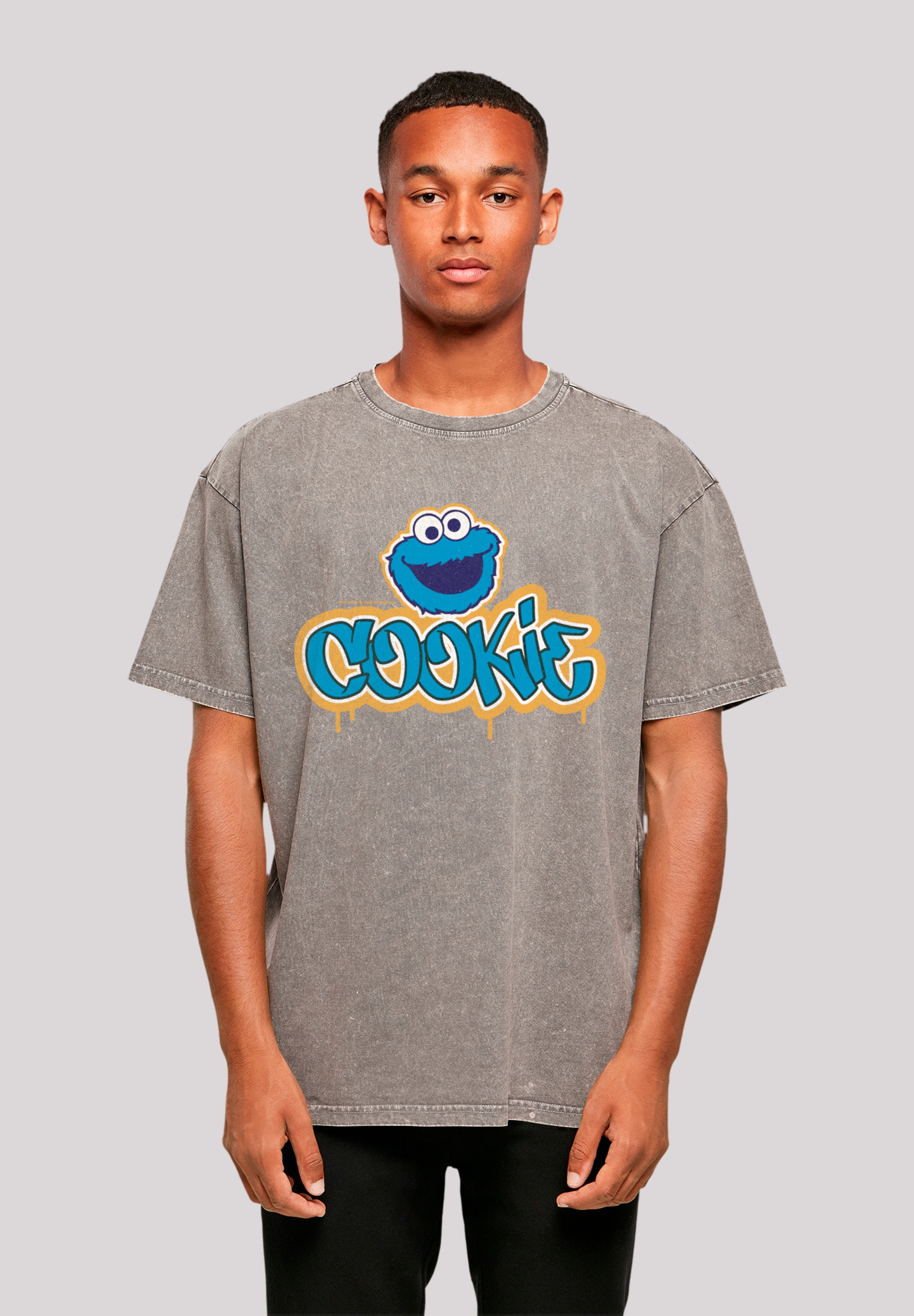 F4NT4STIC T-Shirt "Sesamstraße Cookie Graffiti Logo", Premium Qualität günstig online kaufen