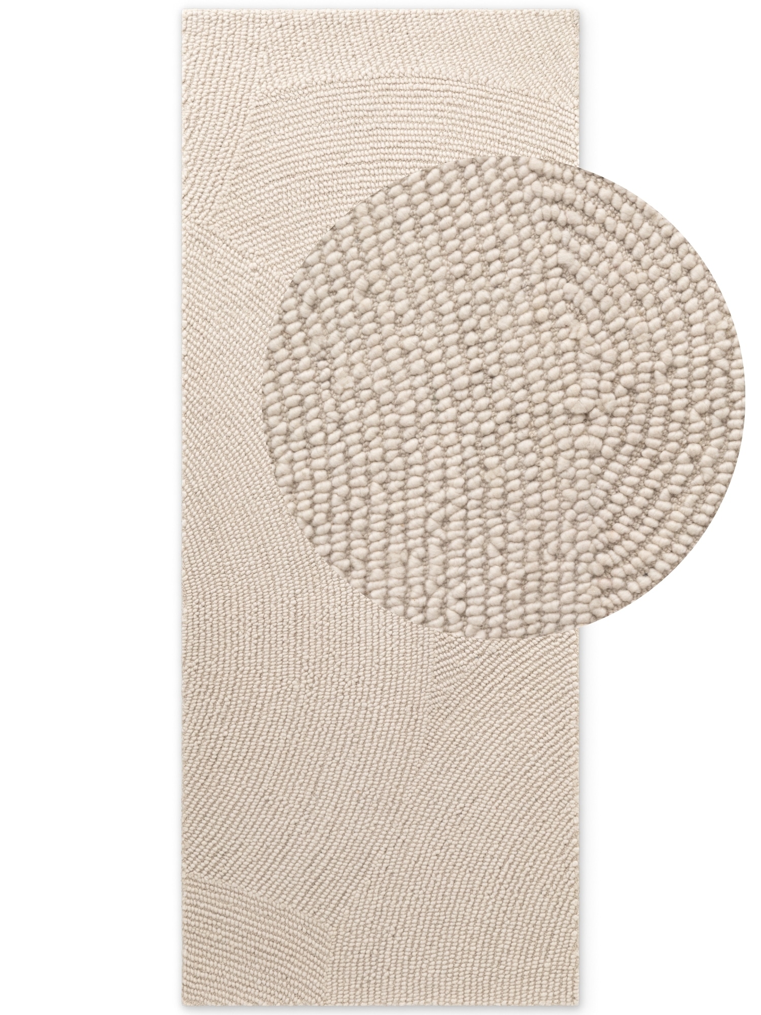HANSE Home Wollteppich »Eleni«, rechteckig, 18 mm Höhe, Handgetuftet, Wolle, Natur, Wohnzimmer, Schlafzimmer, Skandi, Hygge