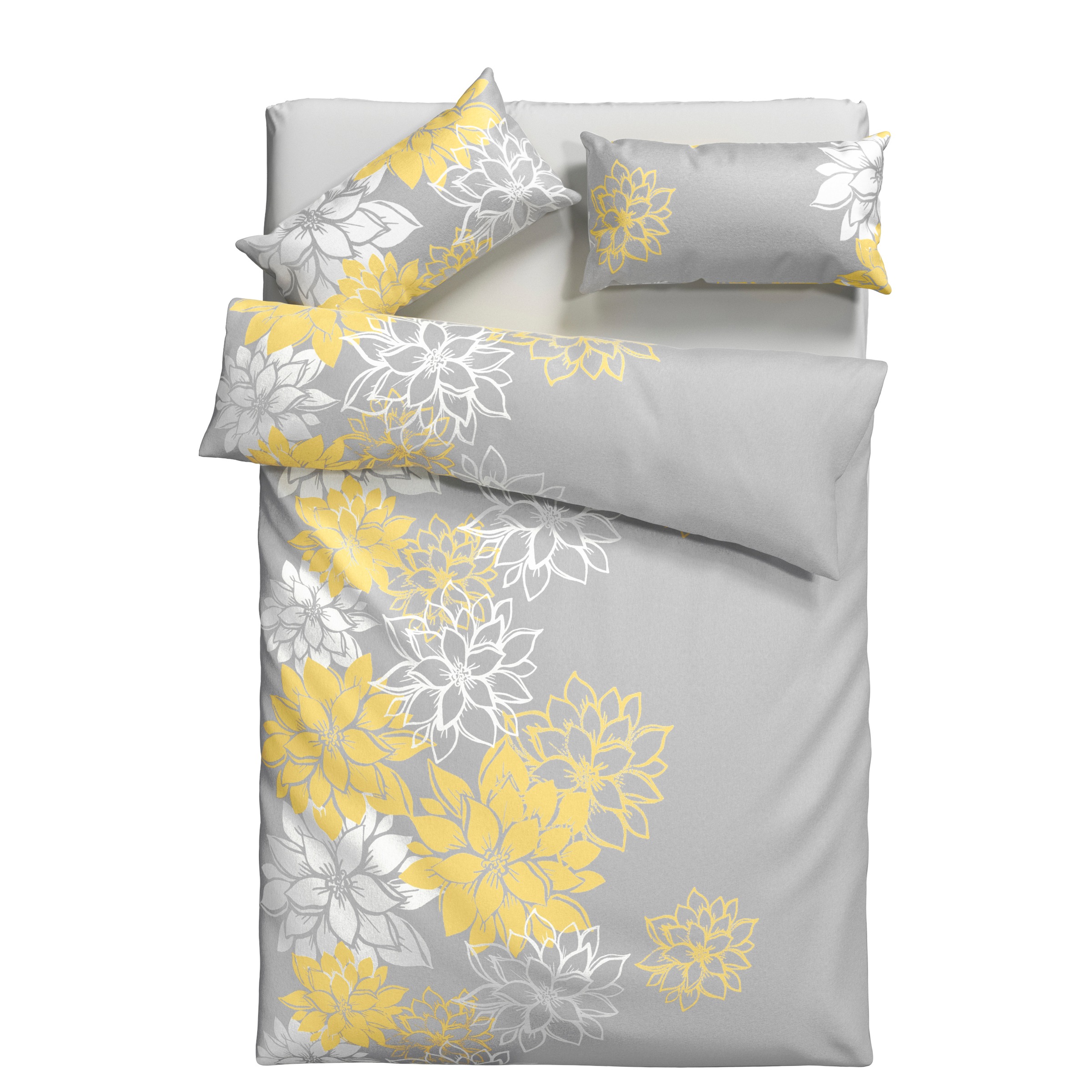 OTTO home Bettwäsche "Susan in Gr. 135x200 oder 155x220 cm" 2 Stk. in verschiedenen Qualitäten, romantische Bettwäsche mit Blumen