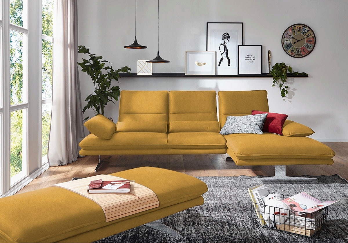 W.SCHILLIG Ecksofa "broadway, Designsofa mit tollem Sitzkomfort, L-Form", S günstig online kaufen