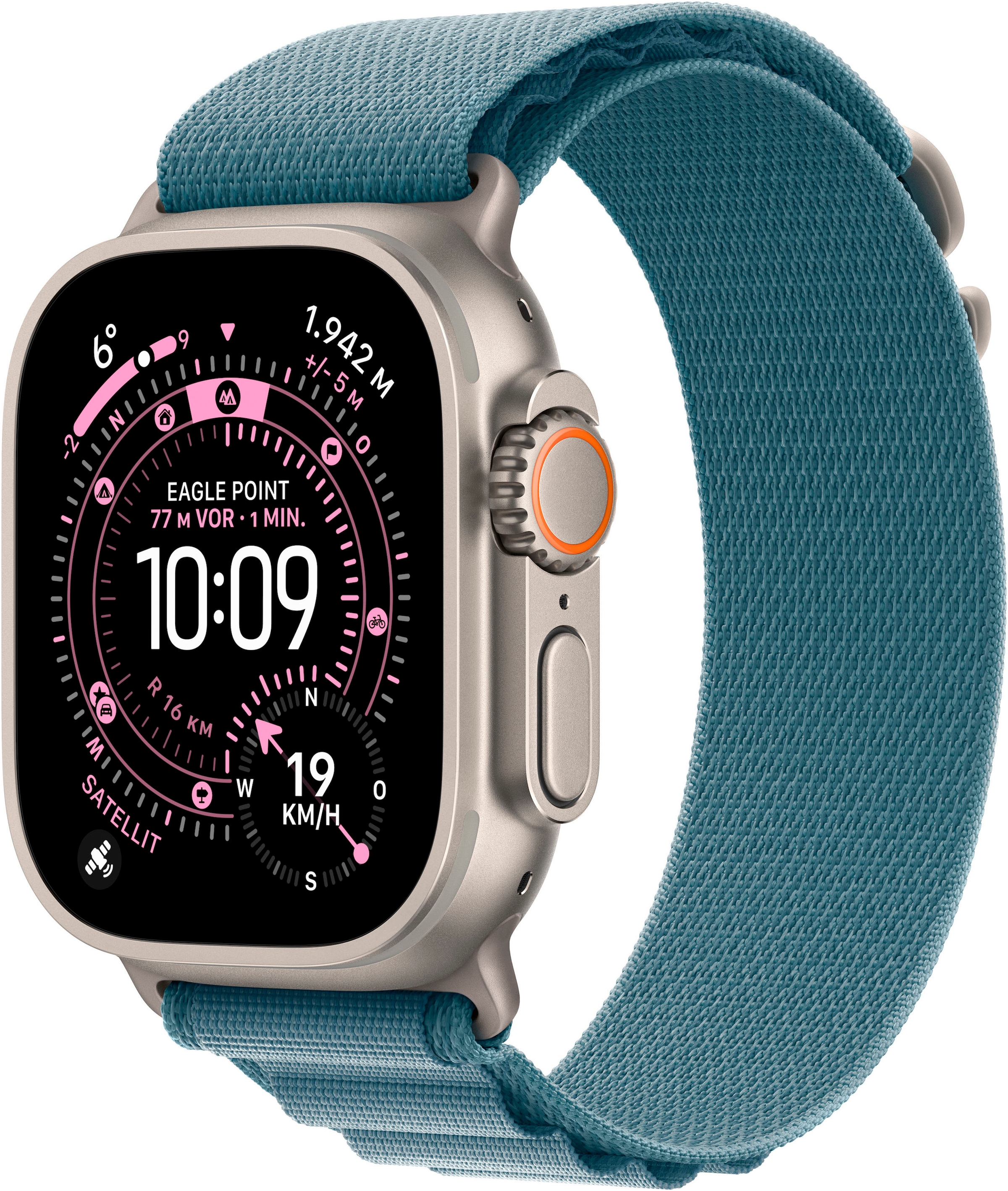 APPLE Smartwatch "Watch Ultra 3 GPS + Cellular 49mm", 49, Cellular, S, Alpine Loopnatural, Smartwatches