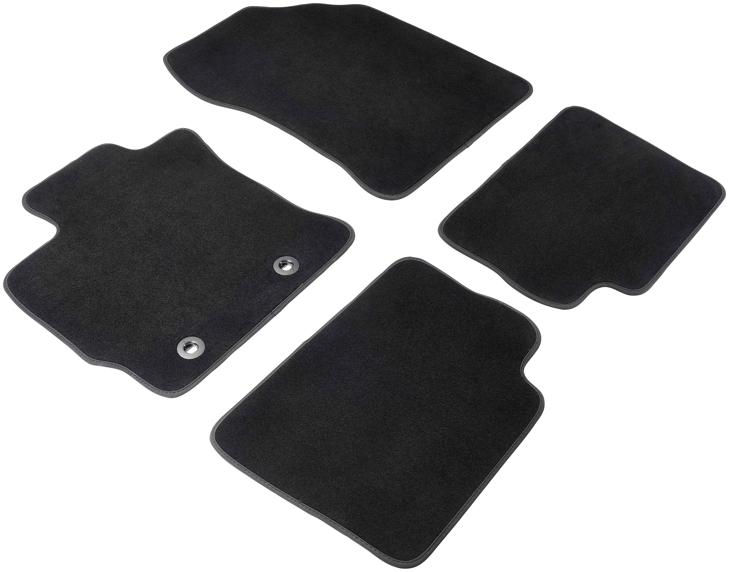 WALSER BAUR Passform-Fußmatten für Auris 10/2012-12/2018 Friday »Premium«, Toyota St.), (4 Black |