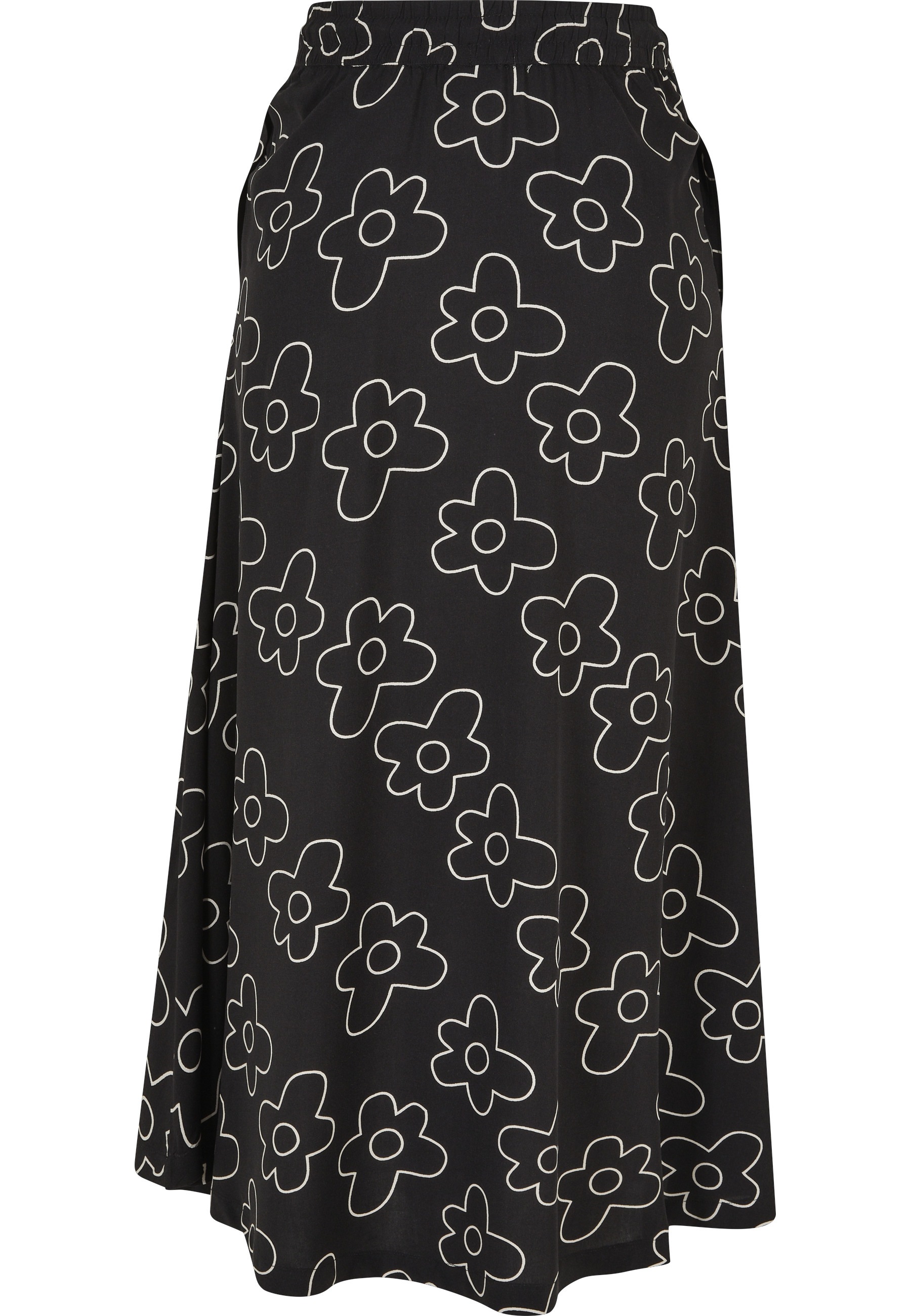 URBAN CLASSICS Jerseyrock "Urban Classics Damen Ladies Viscose Midi Skirt" günstig online kaufen