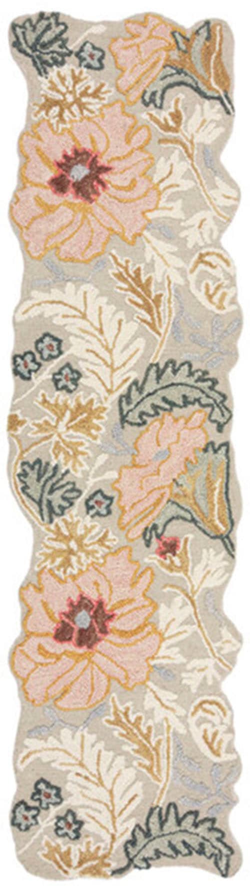 FLAIR RUGS Wollteppich »Daphne Floral«, rechteckig, 10 mm Höhe, Floraler Wollteppich