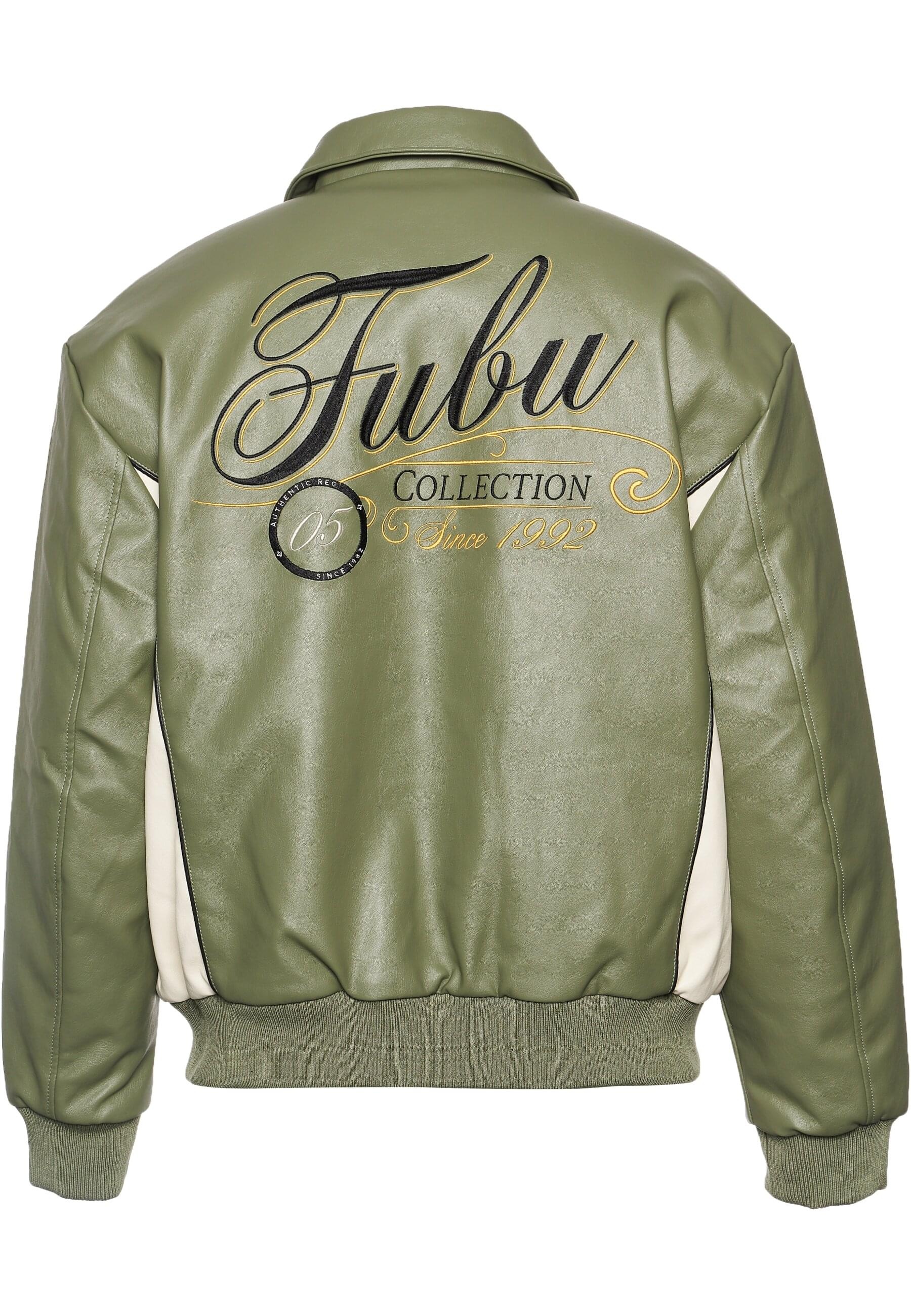 Fubu Collegejacke »Fubu Herren FM234-008-2 FUBU FB Initials Leather Coach Jacket«, (1 St.), ohne Kapuze