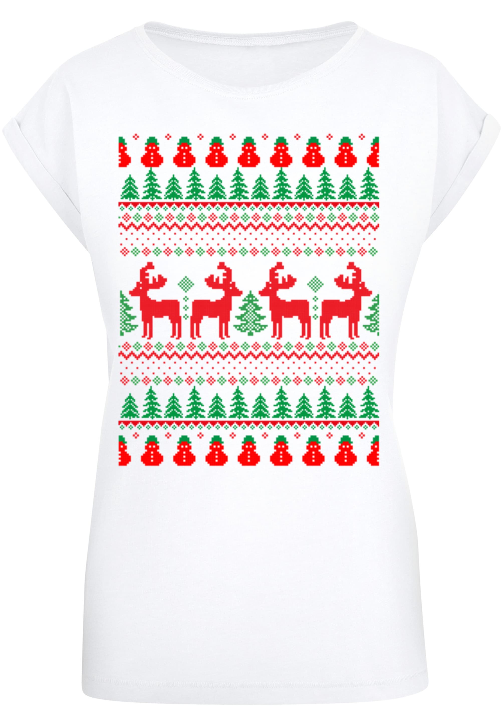 F4NT4STIC T-Shirt "Christmas Reindeers Weihnachten Muster", Print günstig online kaufen