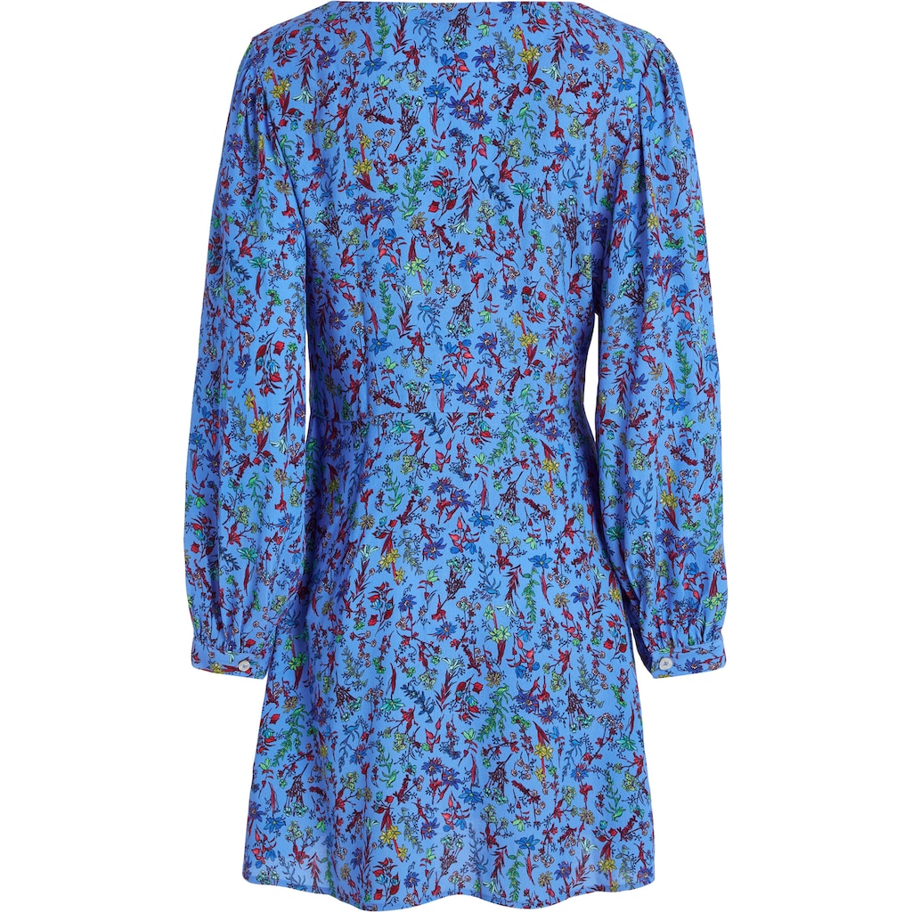 Tommy Hilfiger Shirtkleid »VIS FLORAL SHORT DRESS LS«, in farbenfrohem Floral-Print