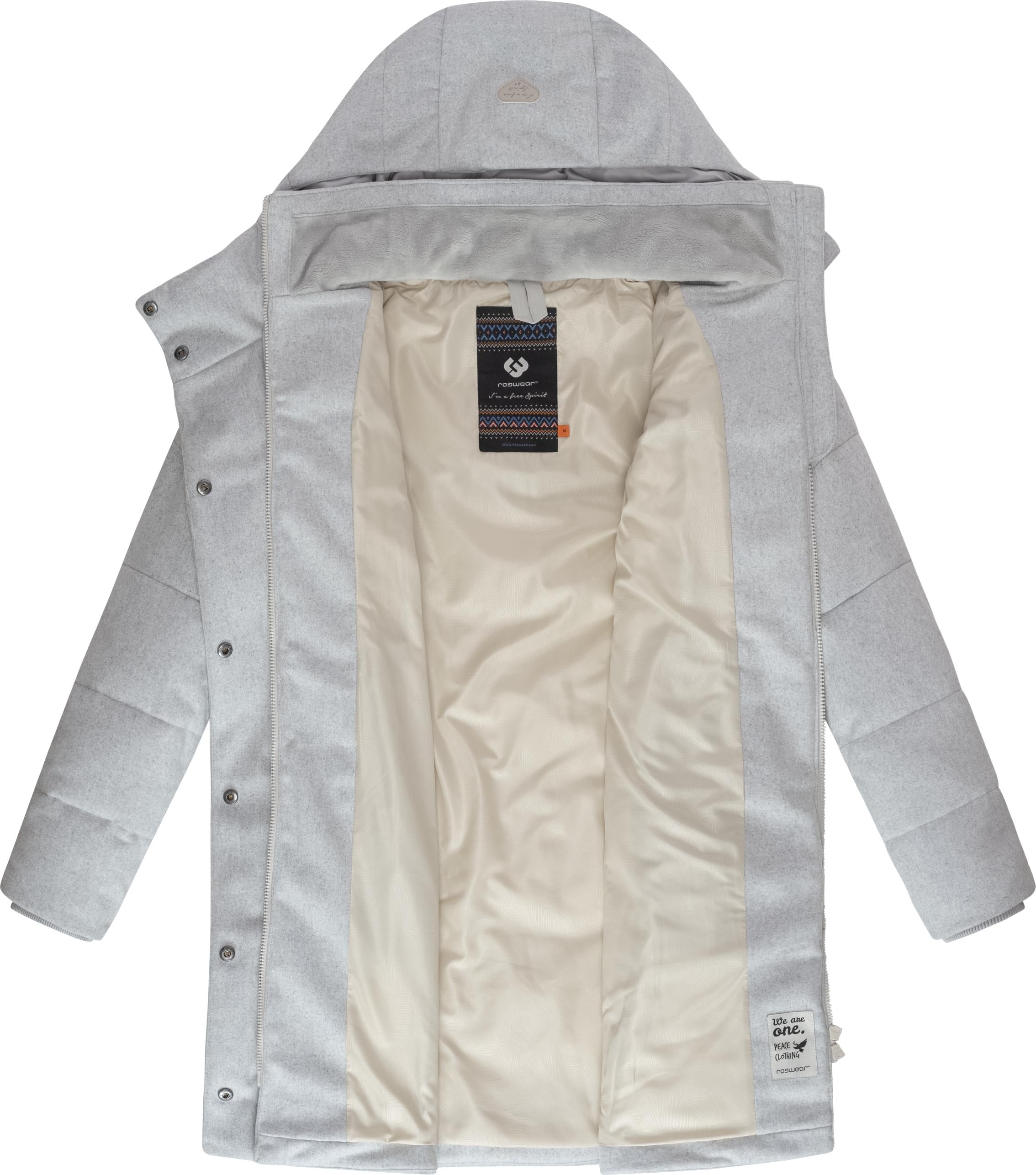 Ragwear Wintermantel »Pavla Coat«, stylischer Damen Steppmantel in Woll-Optik