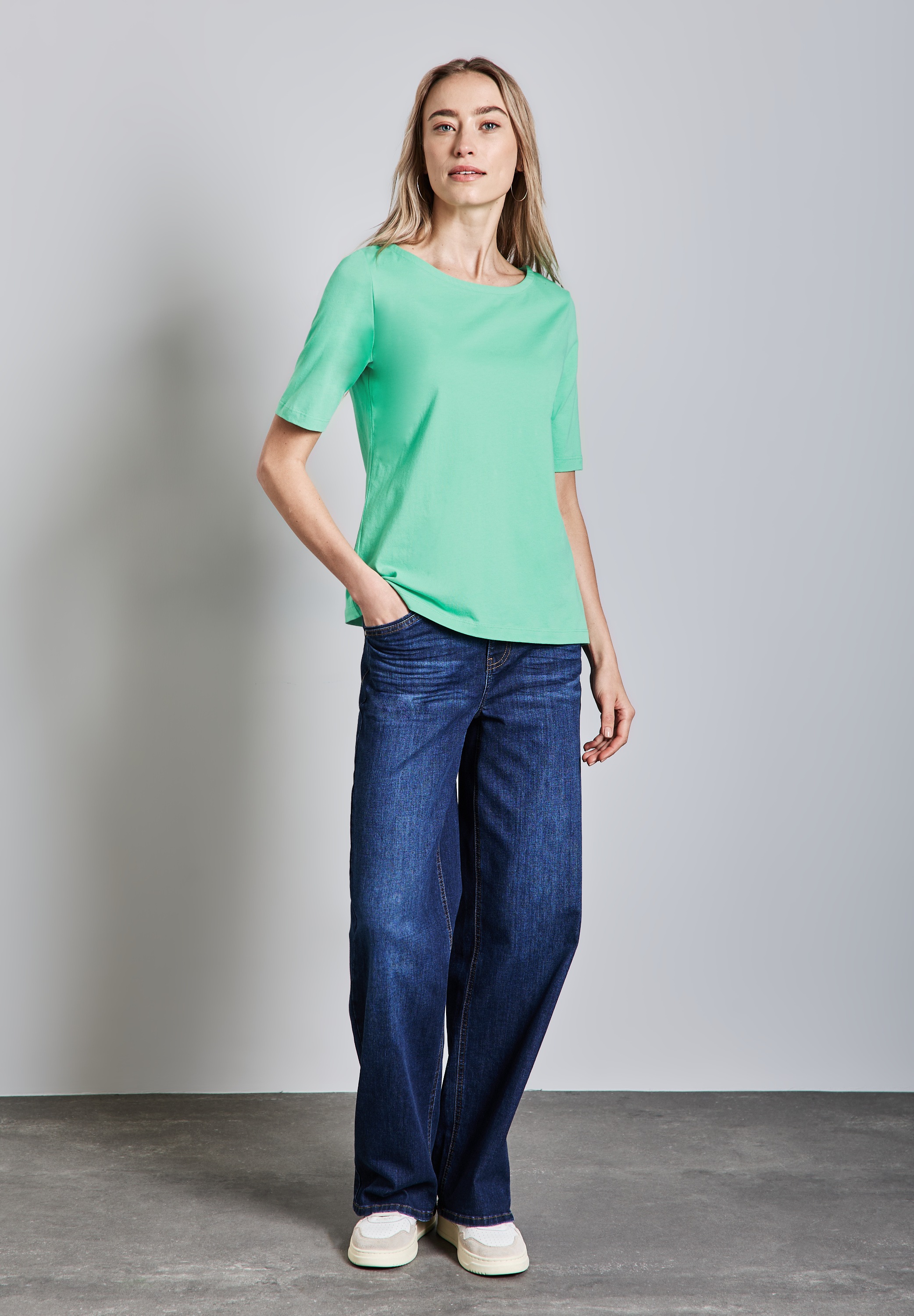 STREET ONE T-Shirt, aus reiner Baumwolle