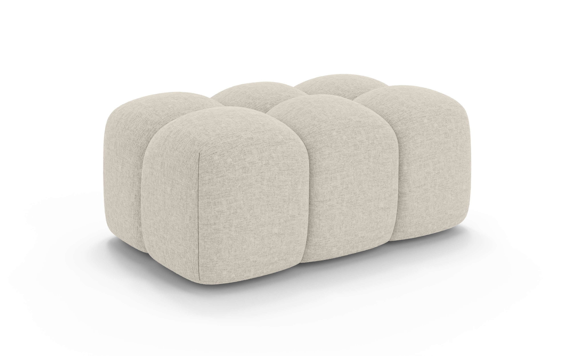 OTTO home Polsterhocker »KALLIE Sitzhocker, Bubble-Optik, Maße B/T/H: 90/60/44 cm«, moderne Steppung, hoher Sitzkomfort und modernes Design