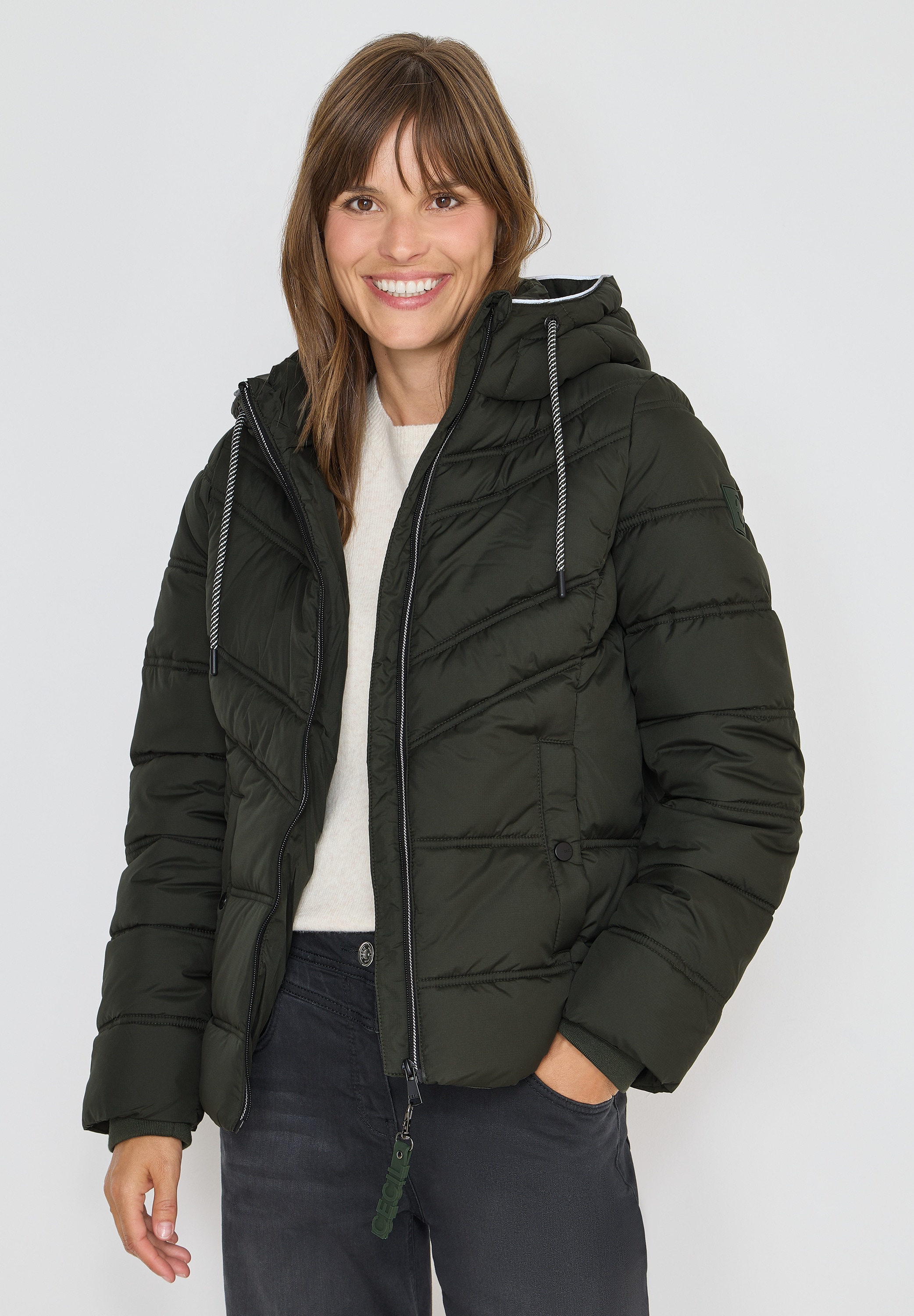 Cecil Steppjacke mit Kapuze mit Kapuze günstig online kaufen