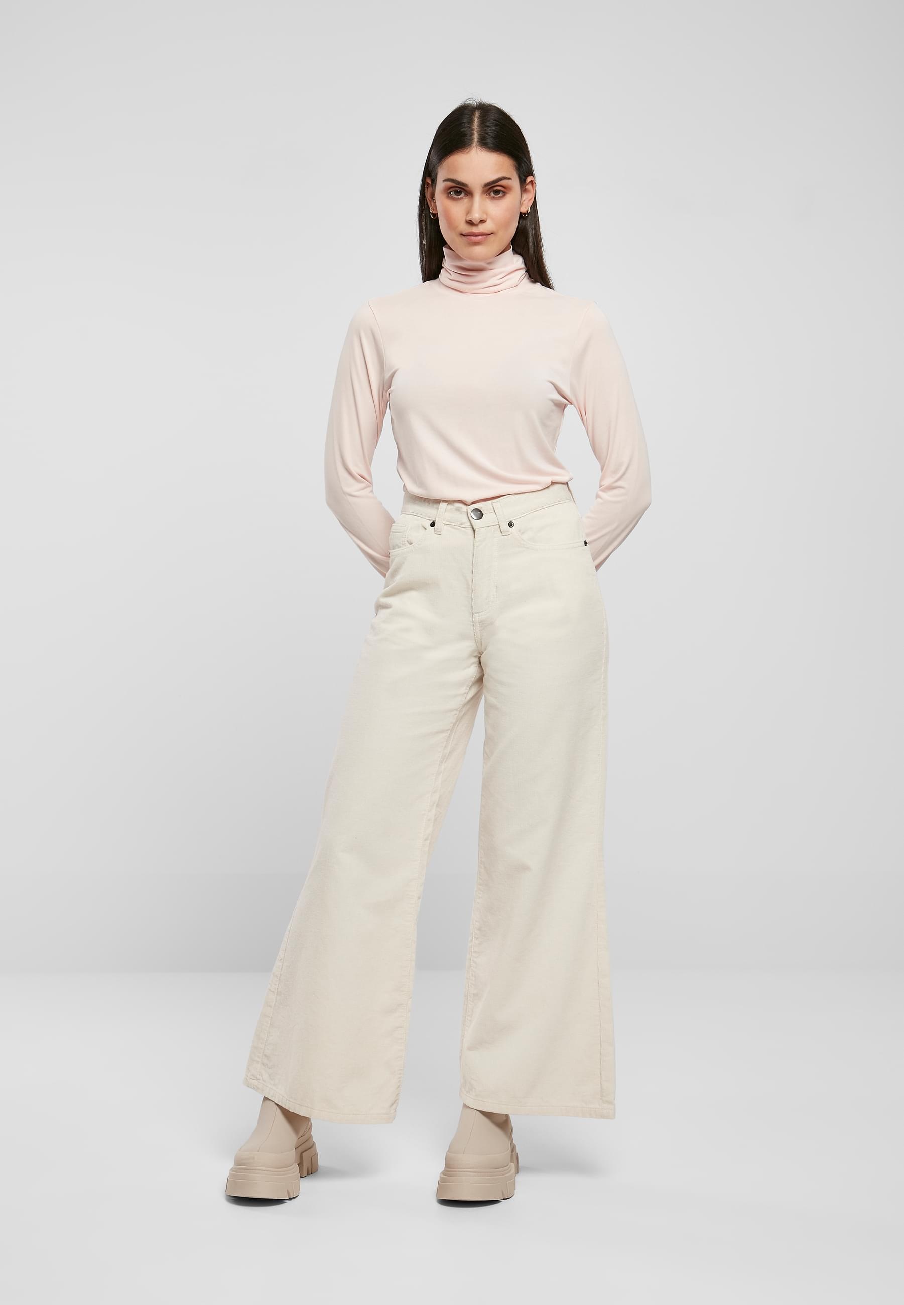 URBAN CLASSICS Langarmshirt »Urban Classics Damen Ladies Modal Turtleneck Longsleeve«, (1 tlg.)