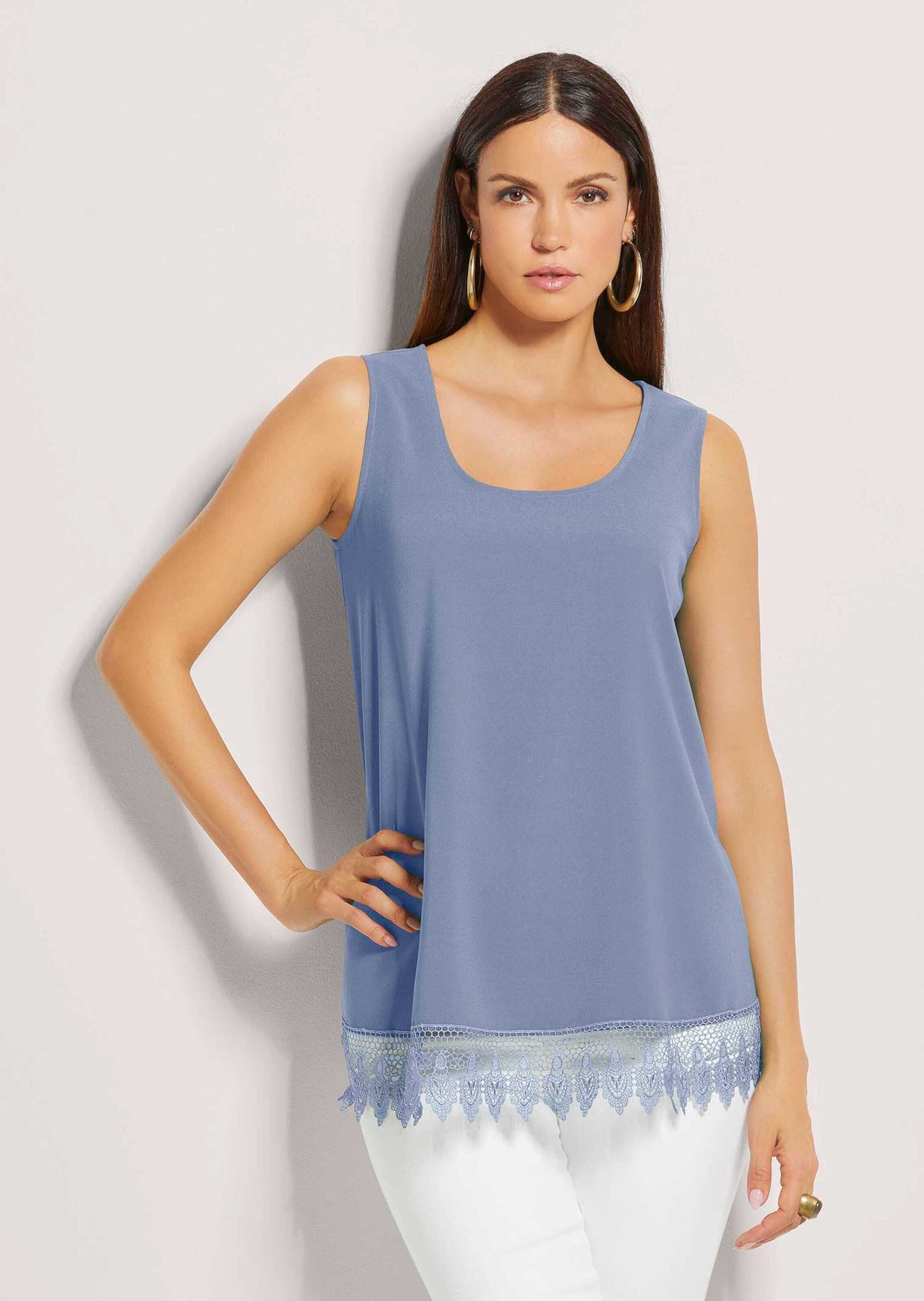 MADELEINE Blusentop »Blusentop Top mit Spitze«
