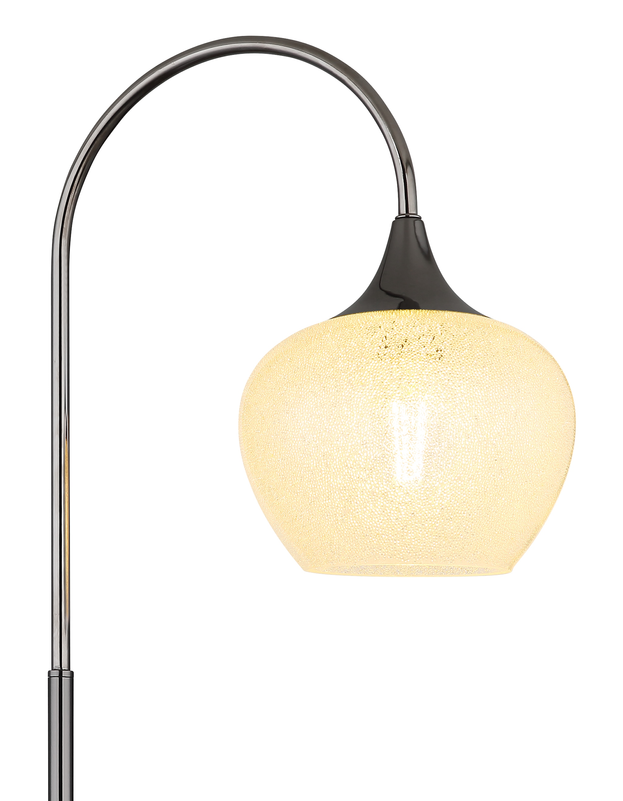 GLOBO LIGHTING Stehlampe »MAXY«, Leuchtmittel E27 | ohne Leuchtmittel, Stehleuchte/Glas klar/Acrylkristalle/Wohnzimmer/Schlafzimmer