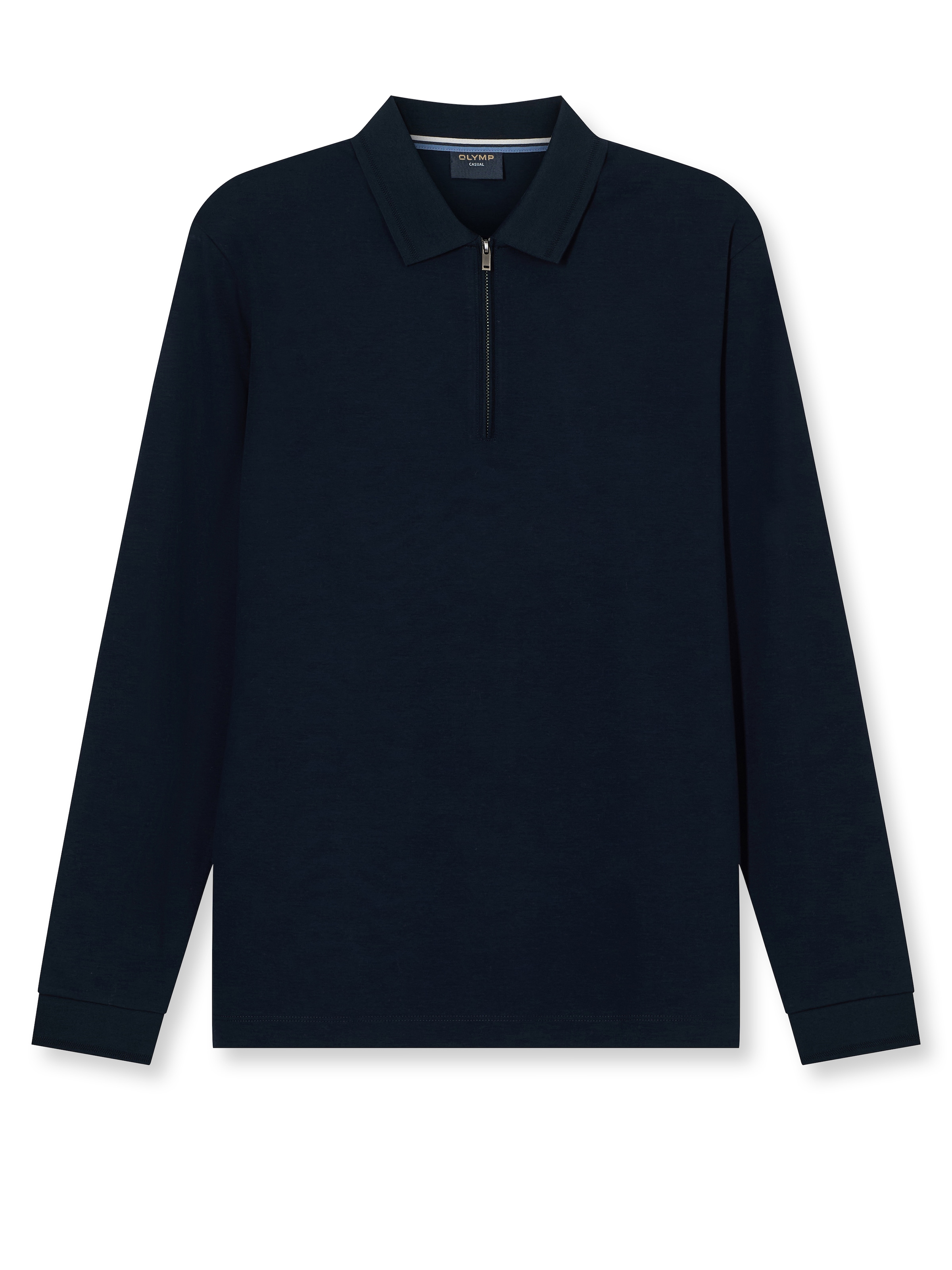 OLYMP Langarm-Poloshirt, unifarben, Polokragen, regular fit, casual günstig online kaufen
