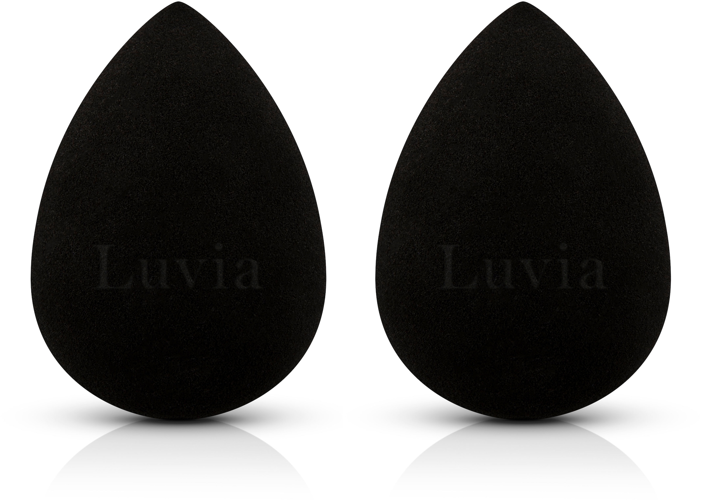 Luvia Cosmetics Make-up Schwamm »Make-up Blending Sponge Set-Black«, (2 tlg.)