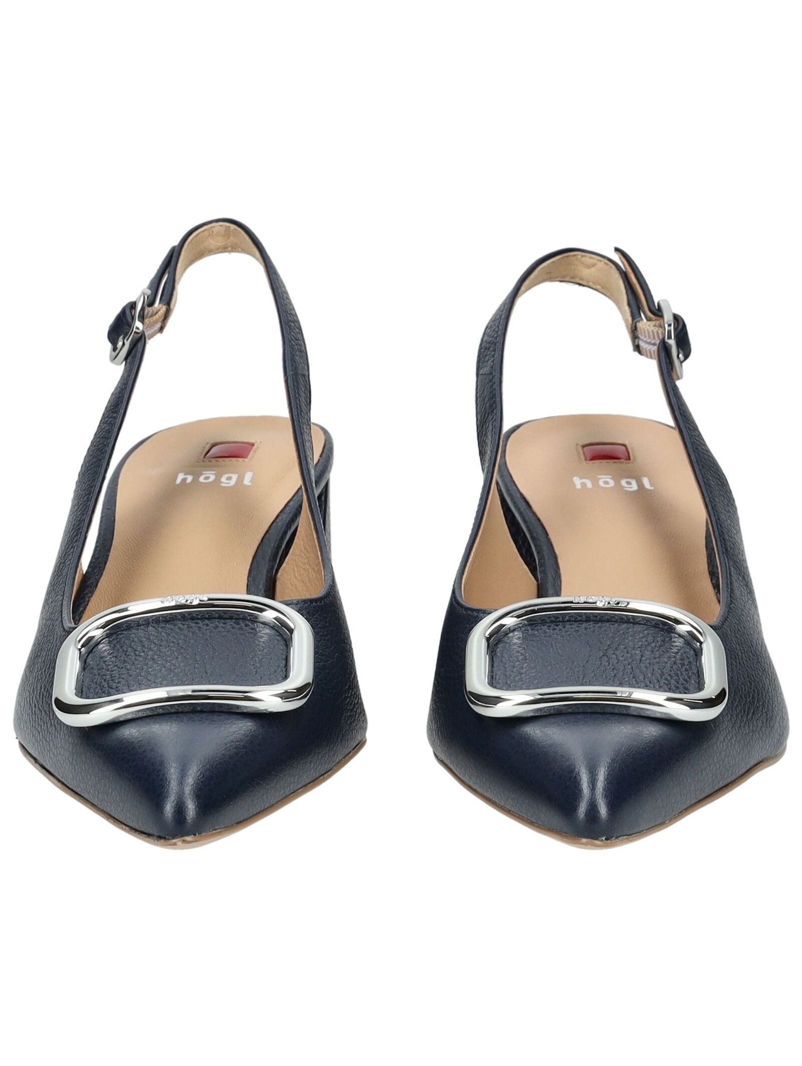 Slingpumps HÖGL "Högl Pumps Leder", Damen, Gr. 41,5, dunkelblau, Leder, Schuhe Slingpumps 2