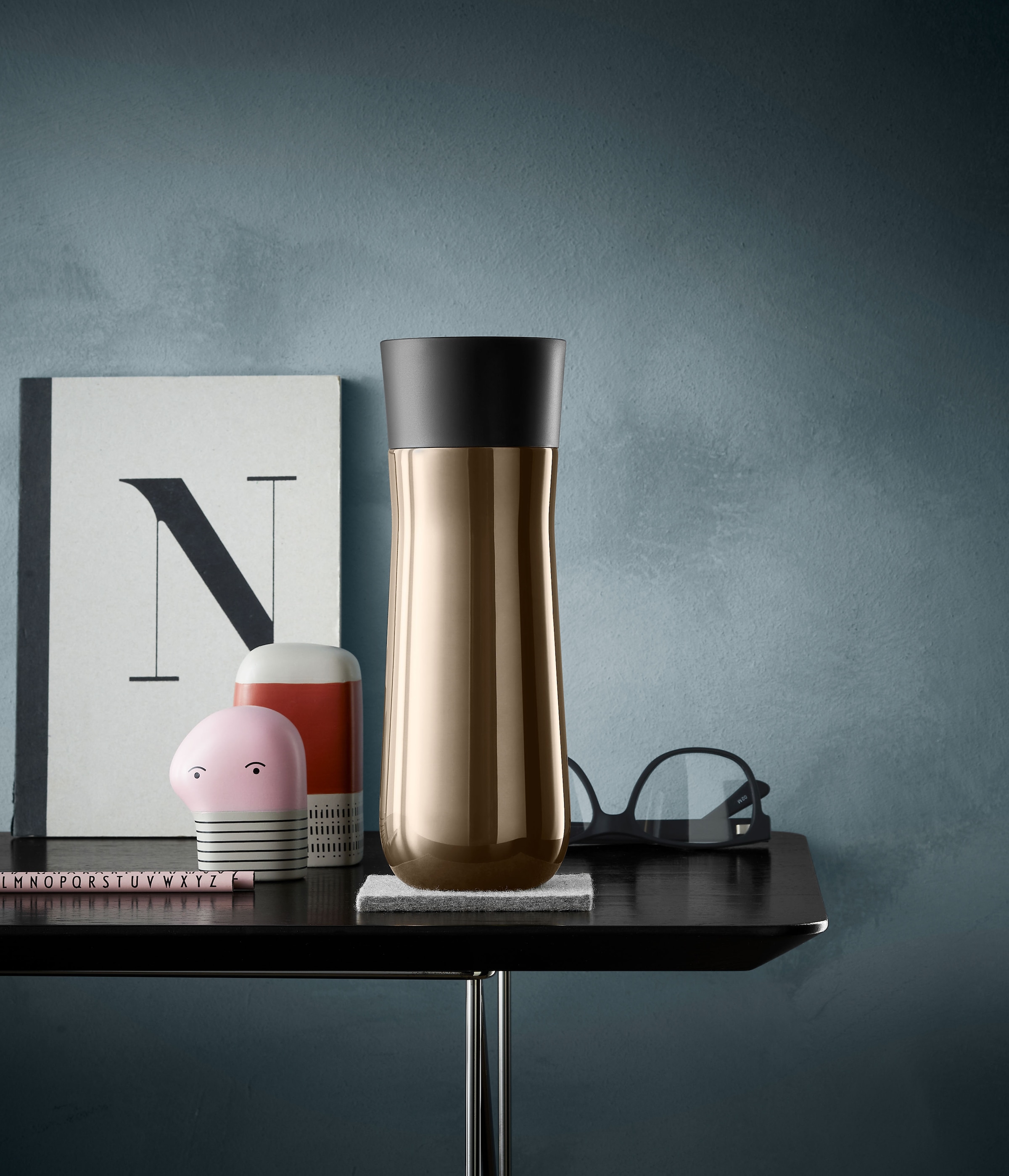 WMF Thermobecher »Impulse«, doppelwandiger Edelstahl, 8h warm und 12h kalt, 360°-Trinköffnung