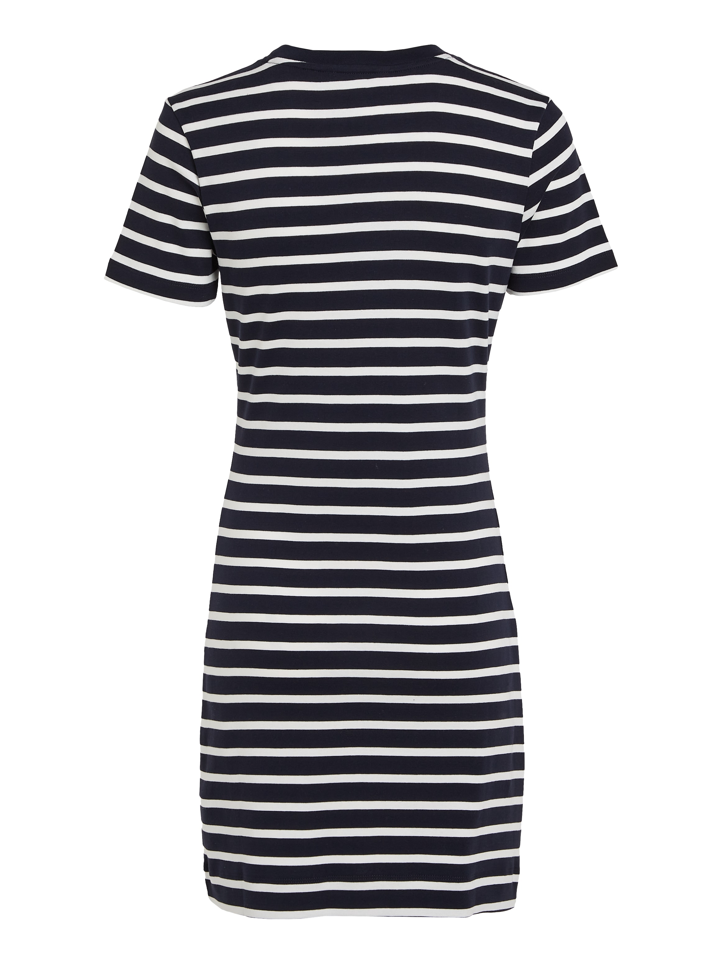 Tommy Hilfiger Shirtkleid »NEW CODY STR SLIM KNEE DRS SS«, mit allover Streifendessin, Logo-Flag