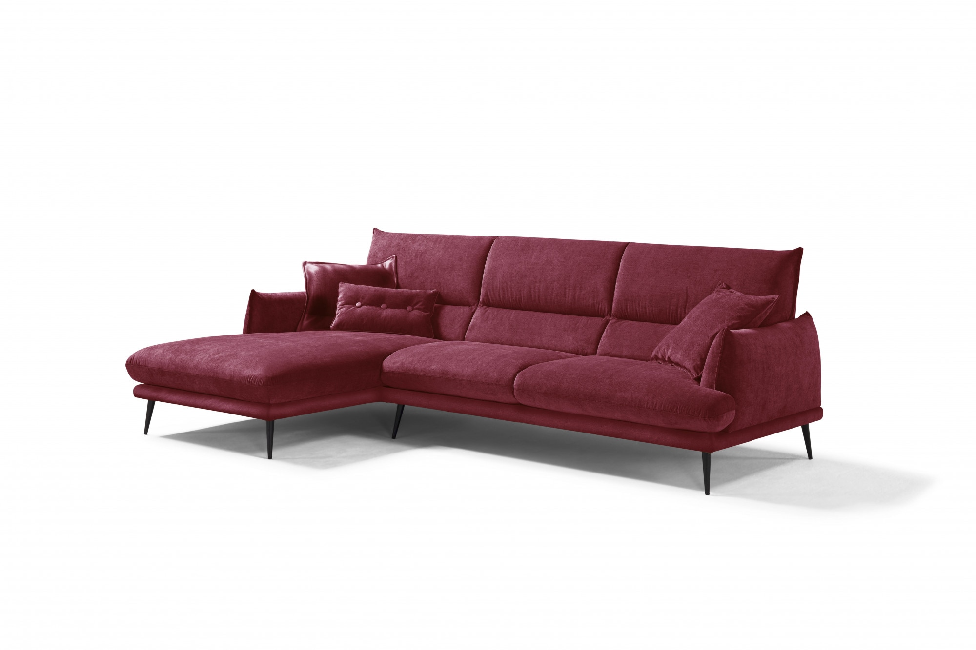 Egoitaliano Ecksofa "FUNNY, hochwertiges & aktuelles Design, bequeme Rückenlehne, L-Form" hochwertiger Sitzkomfort, L-Form