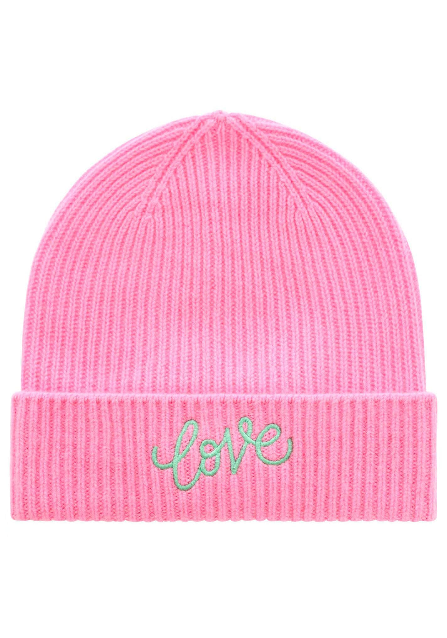 Zwillingsherz Beanie "Beanie mit Love Stickerei", (Packung), mit dekorativer Stickerei