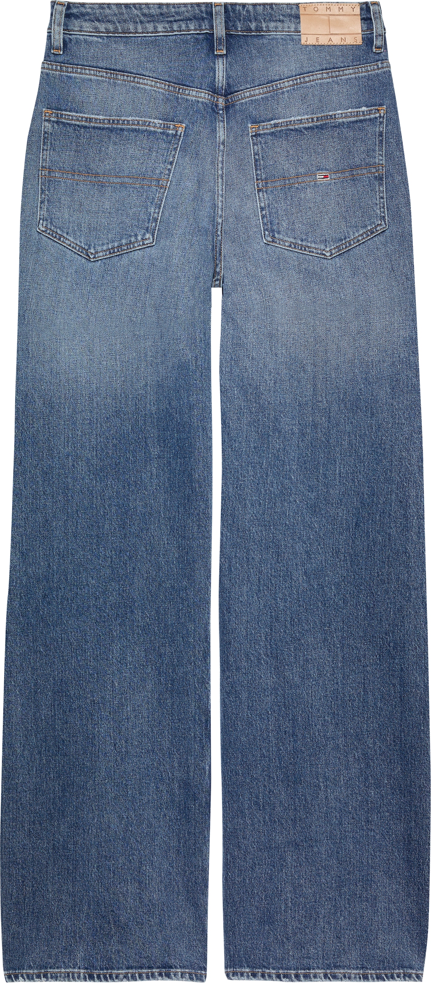 Tommy Jeans Straight-Jeans »Mia Mid Rise Relaxed Straight«, mit Strass-Steinen