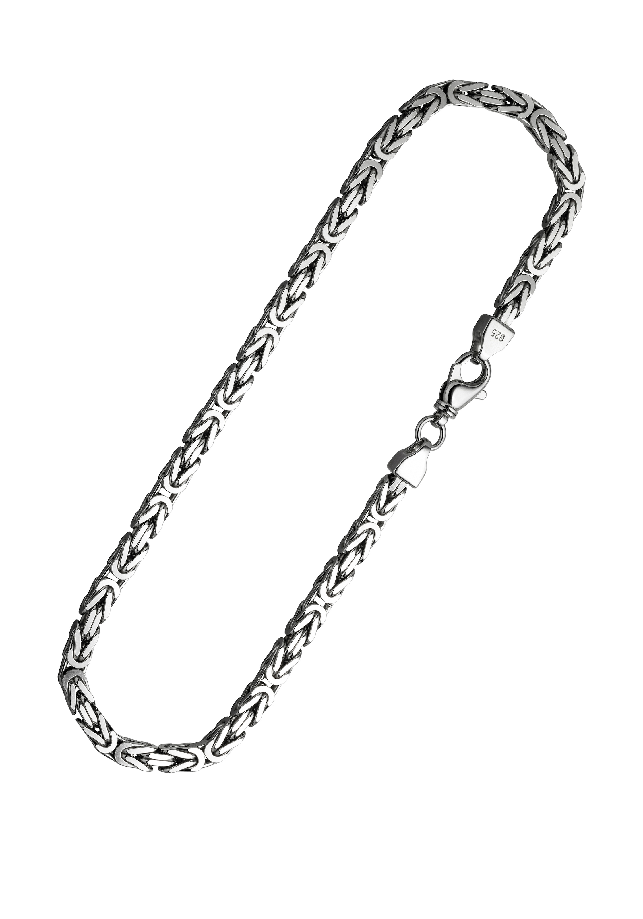 JOBO Silberkette, Königskette 925 Silber 50 cm