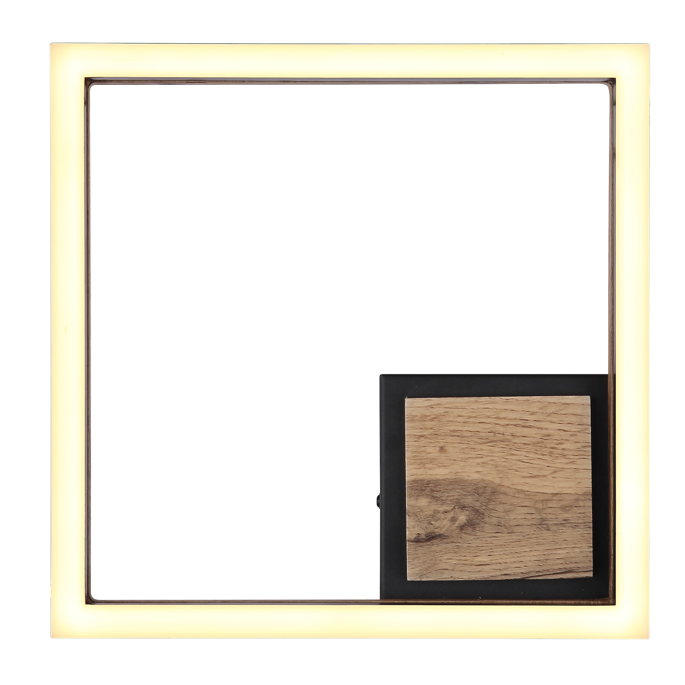 GLOBO LIGHTING LED Deckenleuchte »BEATRIX«, Leuchtmittel LED-Modul | LED fest integriert, Deckenlampe/Wohnzimmer/Schlafzimmer/modern/Holz