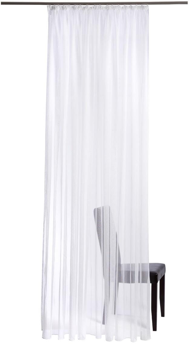 HOMING Gardine "Garland" Kräuselband 1 Stk. tlg. Kräuselgardine, weiß, tran günstig online kaufen