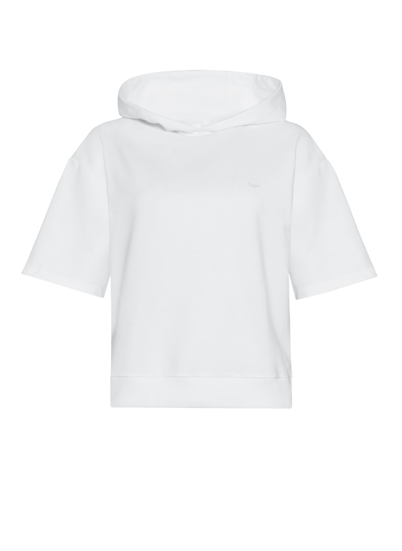 Trigema Kapuzensweatshirt »TRIGEMA Kurzarm Cropped Hoodie«