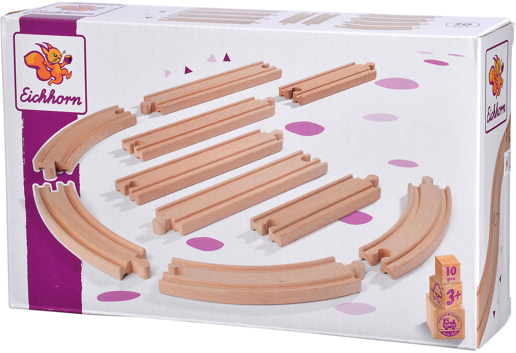 Eichhorn Schienenerweiterungs-Set, (10 tlg.), FSC®- schützt Wald - weltweit