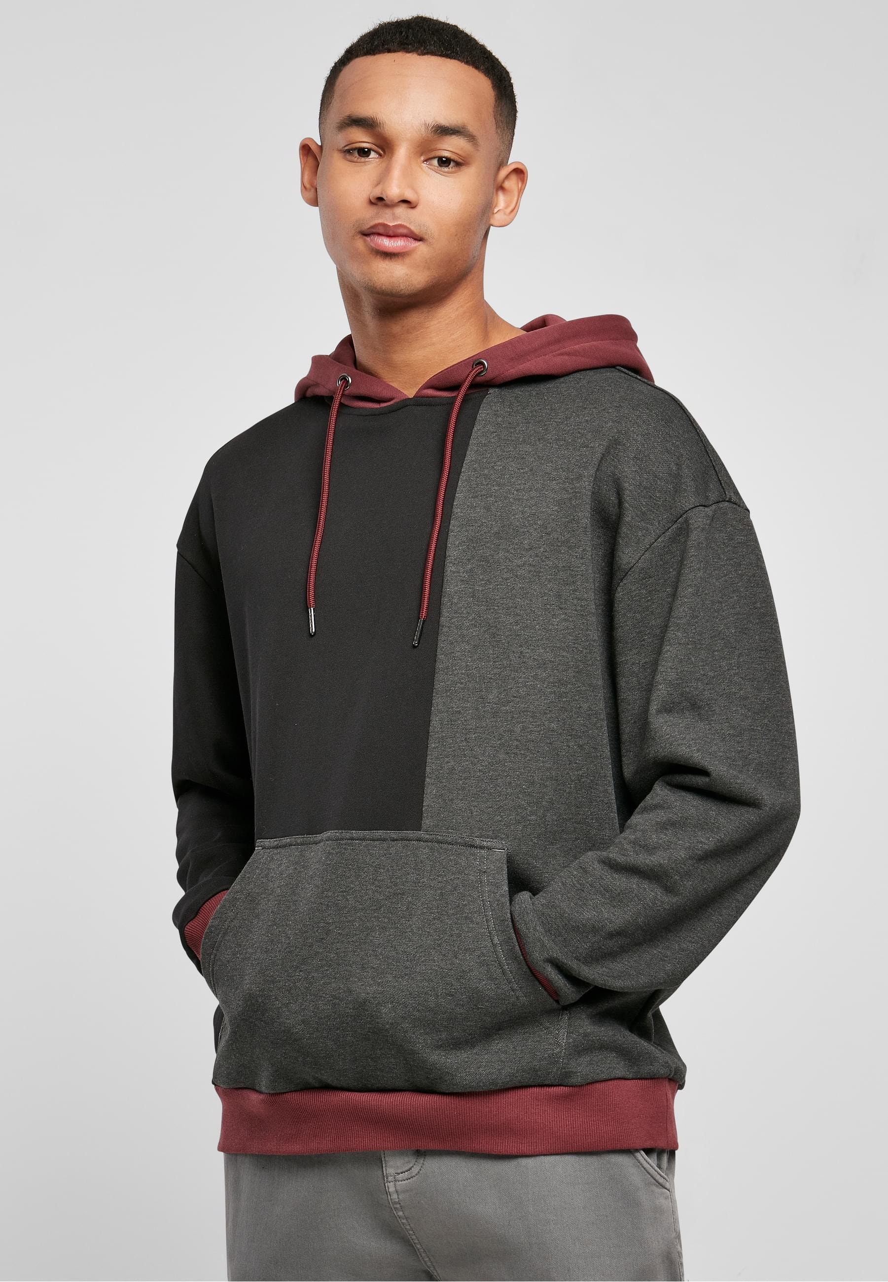 URBAN CLASSICS Kapuzensweatshirt »Urban Classics Herren Oversized Color Block Hoody«, (1 tlg.)