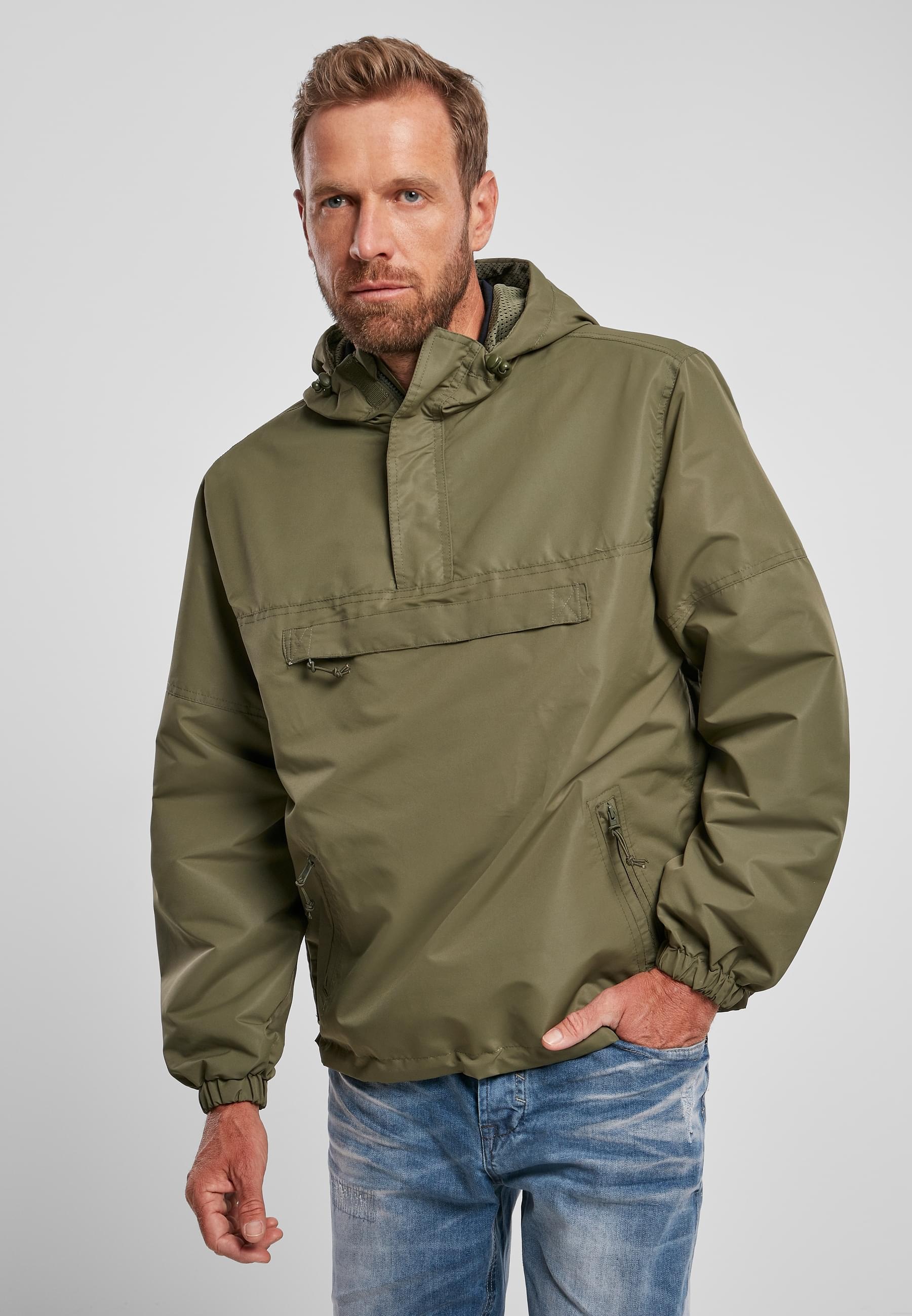 Brandit Allwetterjacke »Brandit Herren Summer Pull Over Jacket«, (1 St.), mit Kapuze