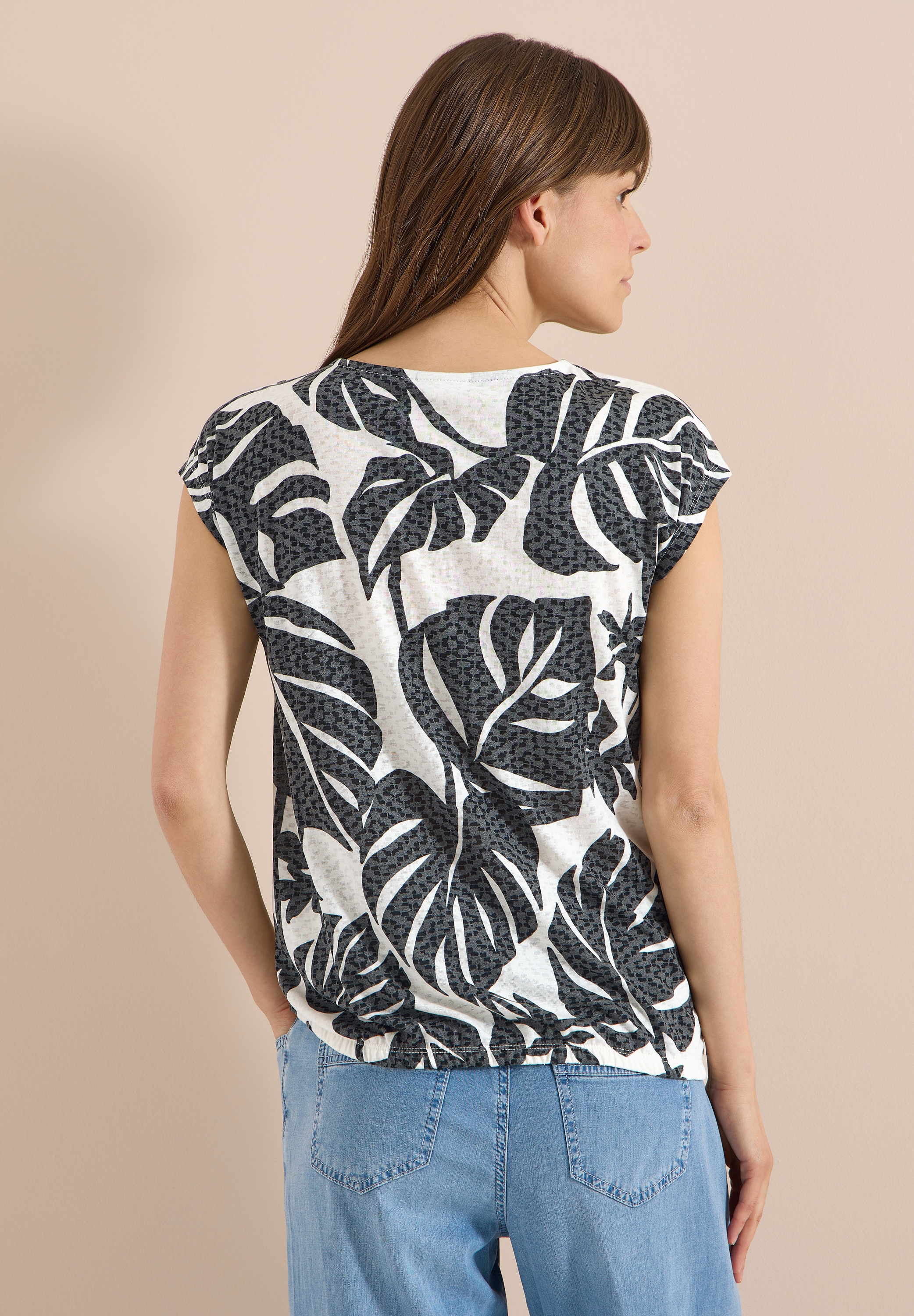 Cecil Blusenshirt Elastiksaum mit Knotendetail