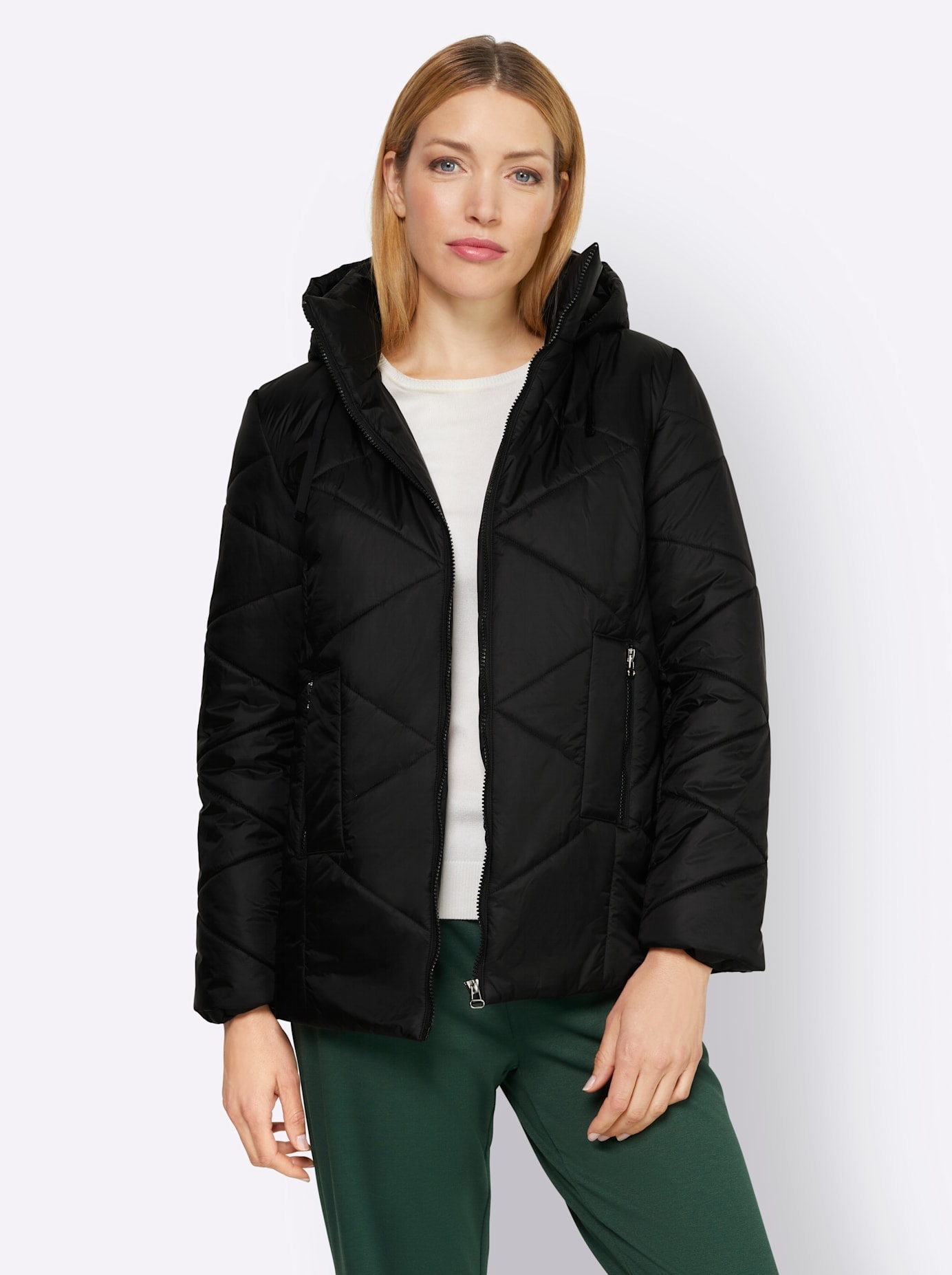 heine Steppjacke, mit Kapuze